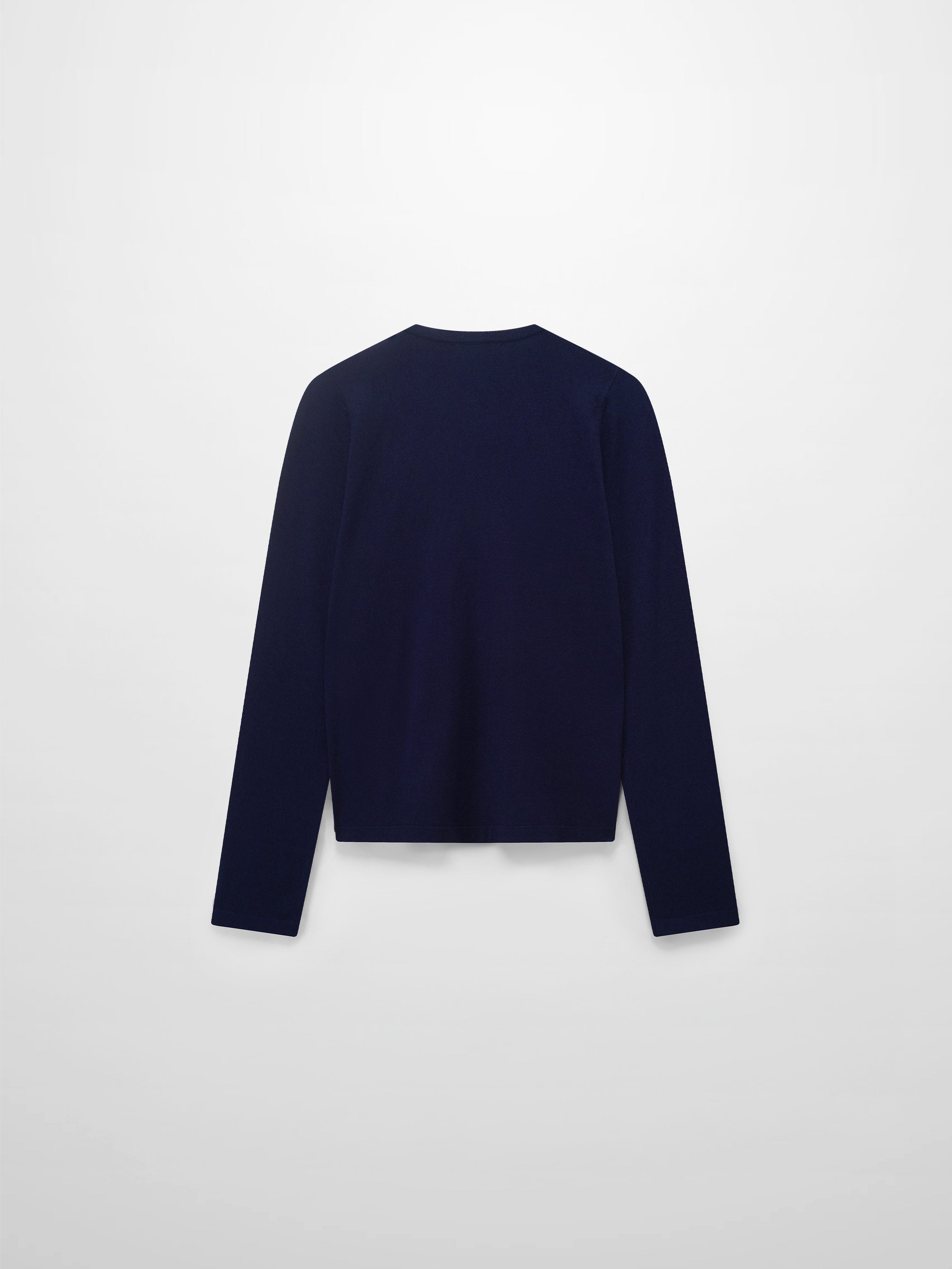 Crochet Puff Flower Sweater Set-Navy