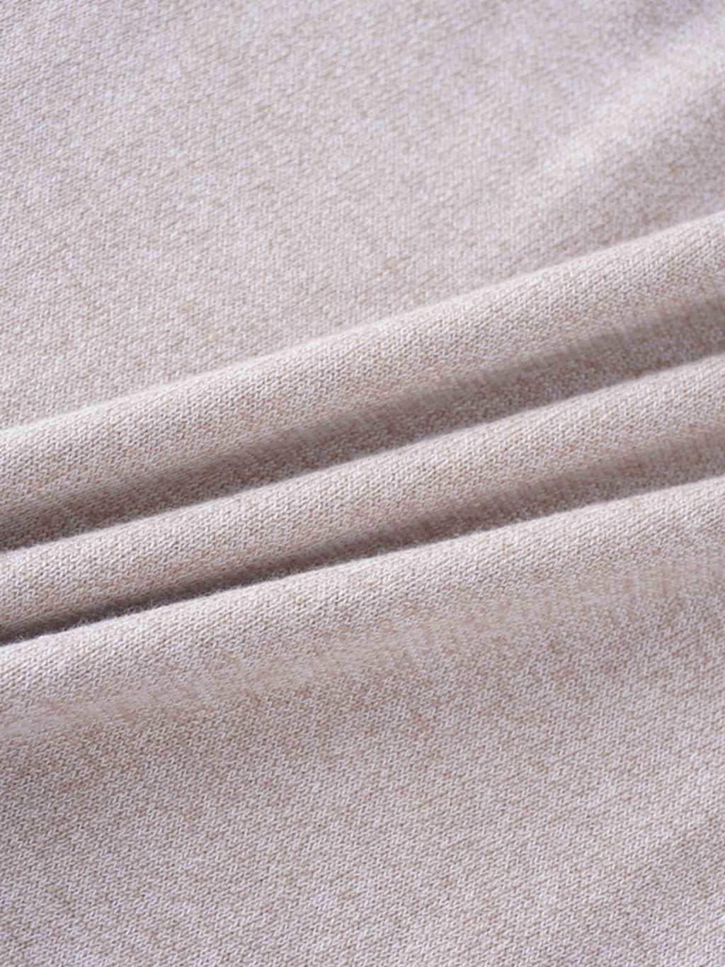 Basic Crew Sweater LS-Heathered Oatmeal