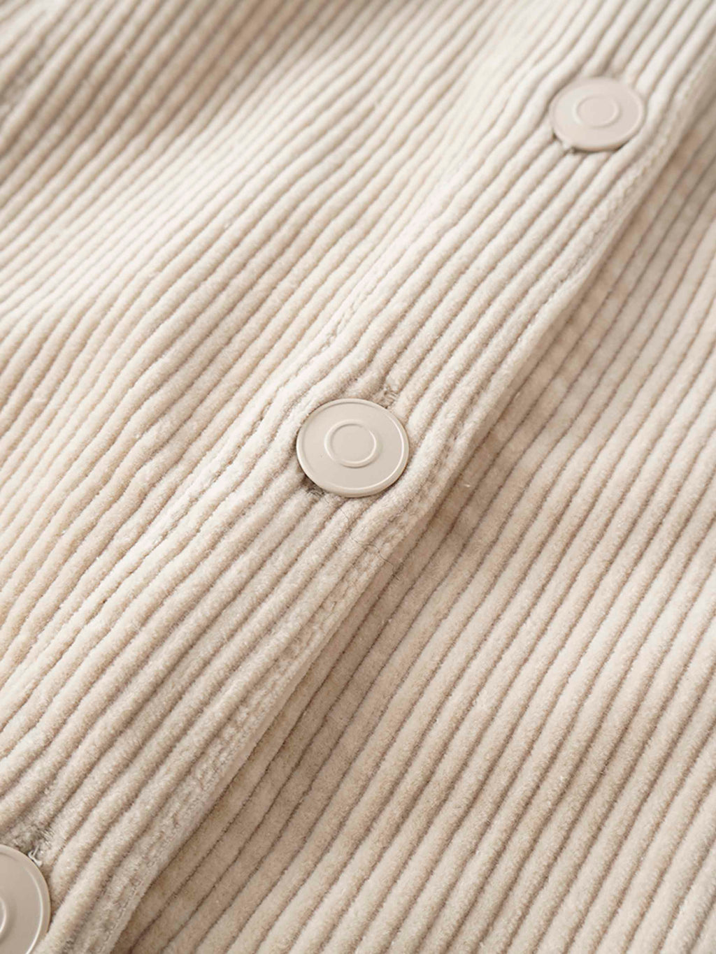 Button Down A-Line Corduroy Skirt-Warm Vanilla