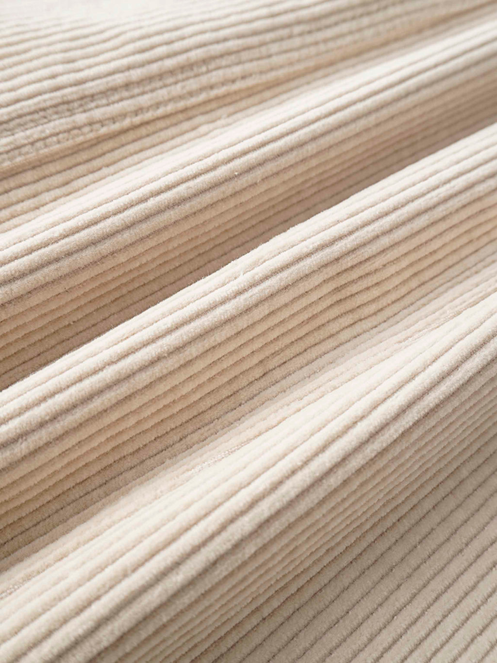 Button Down A-Line Corduroy Skirt-Warm Vanilla