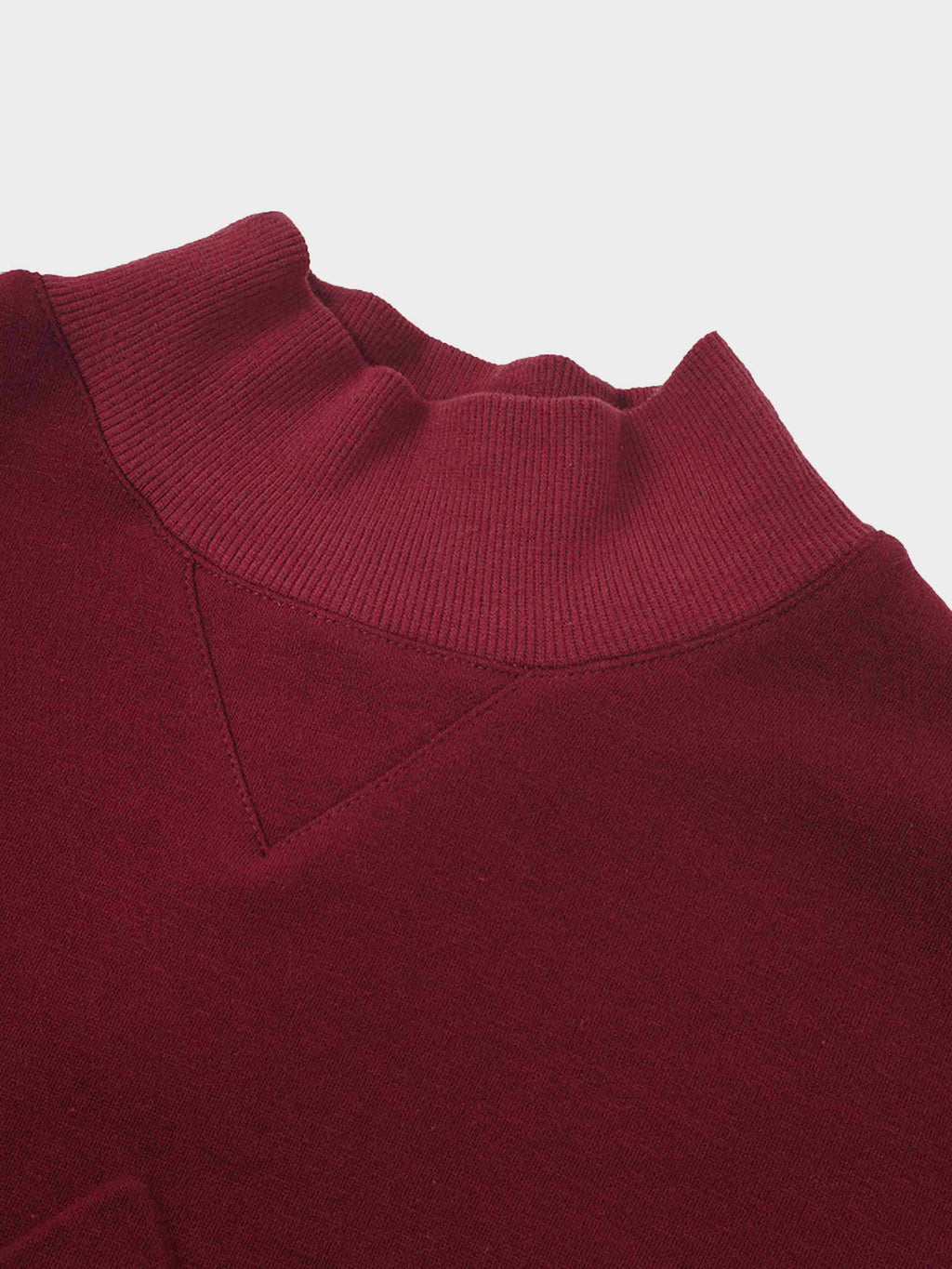 Embossed Crown Sweatshirt-Burgundy
