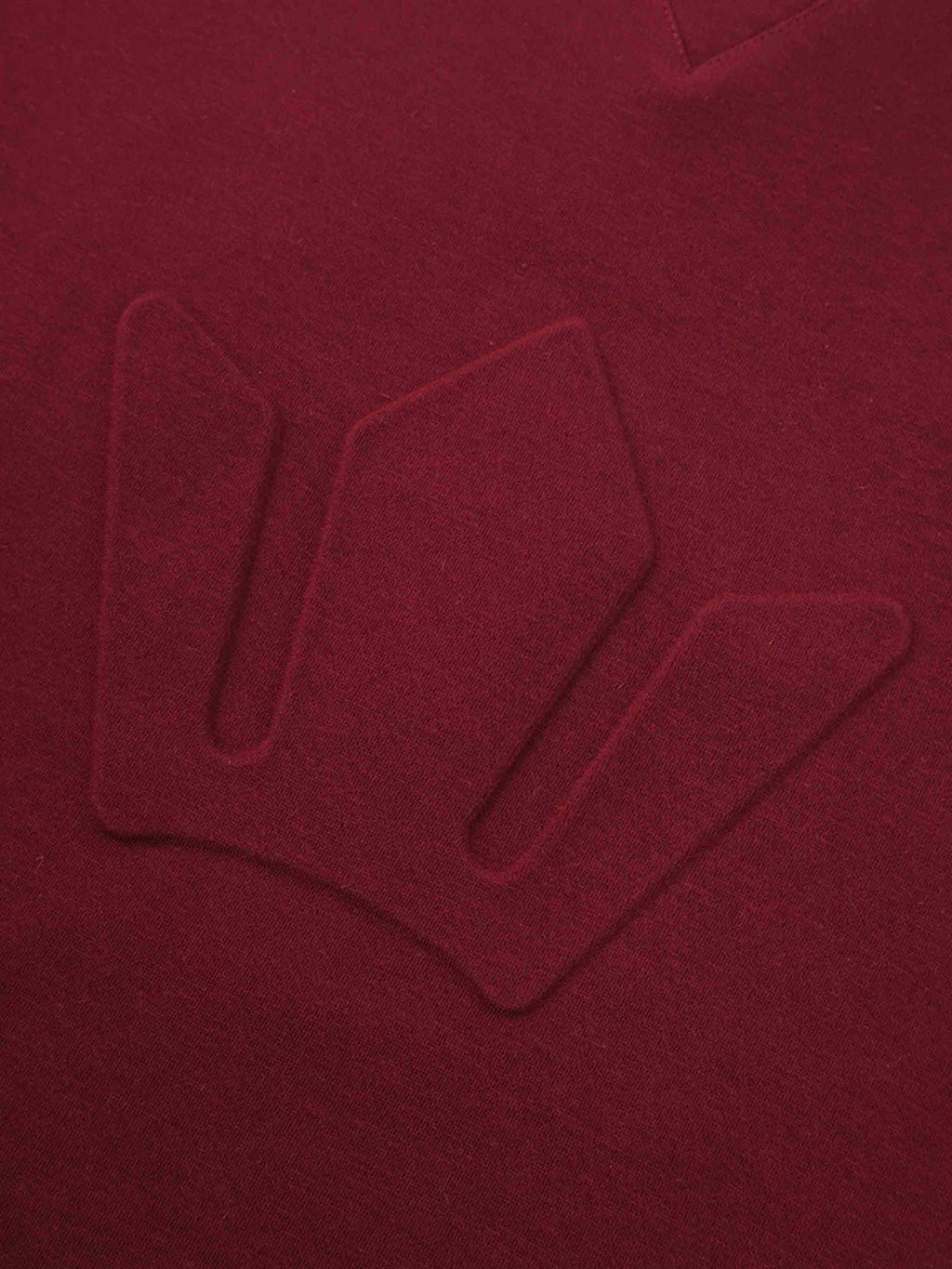Embossed Crown Sweatshirt-Burgundy