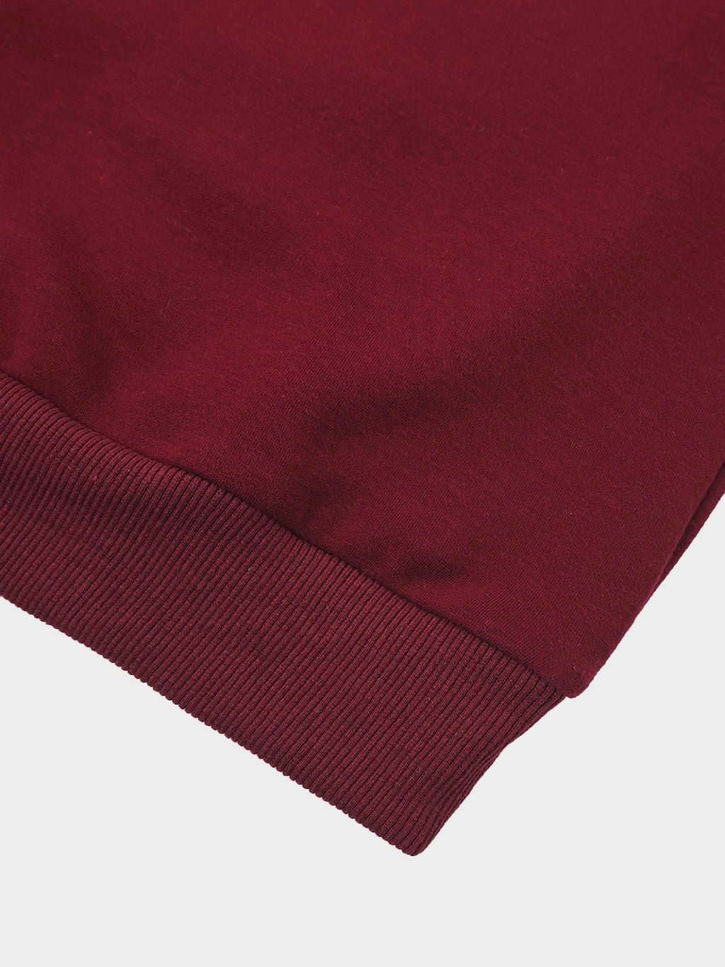 Embossed Crown Sweatshirt-Burgundy