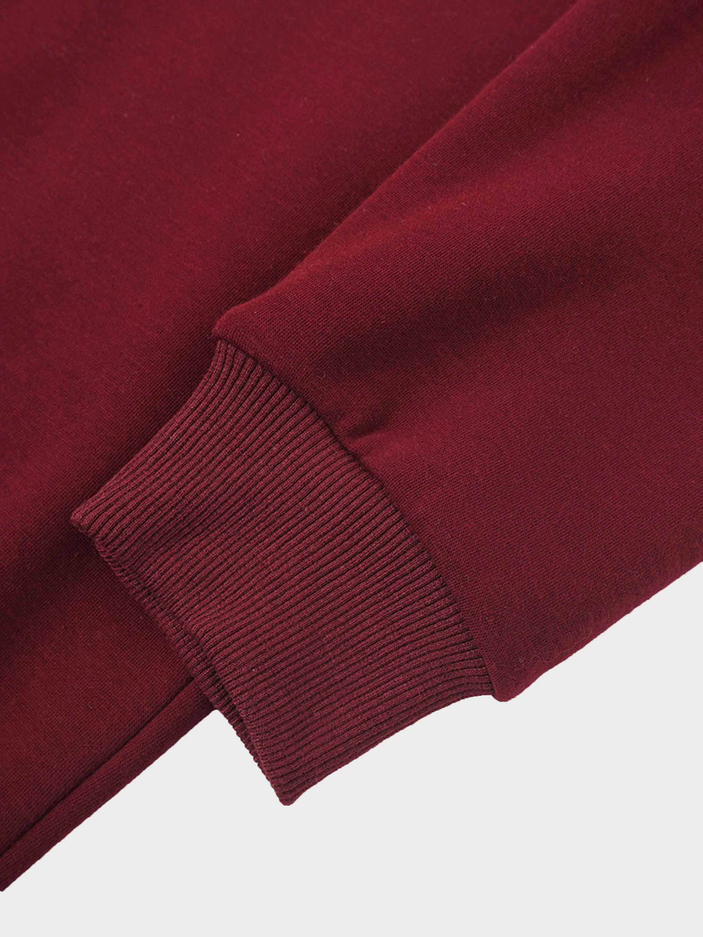 Embossed Crown Sweatshirt-Burgundy