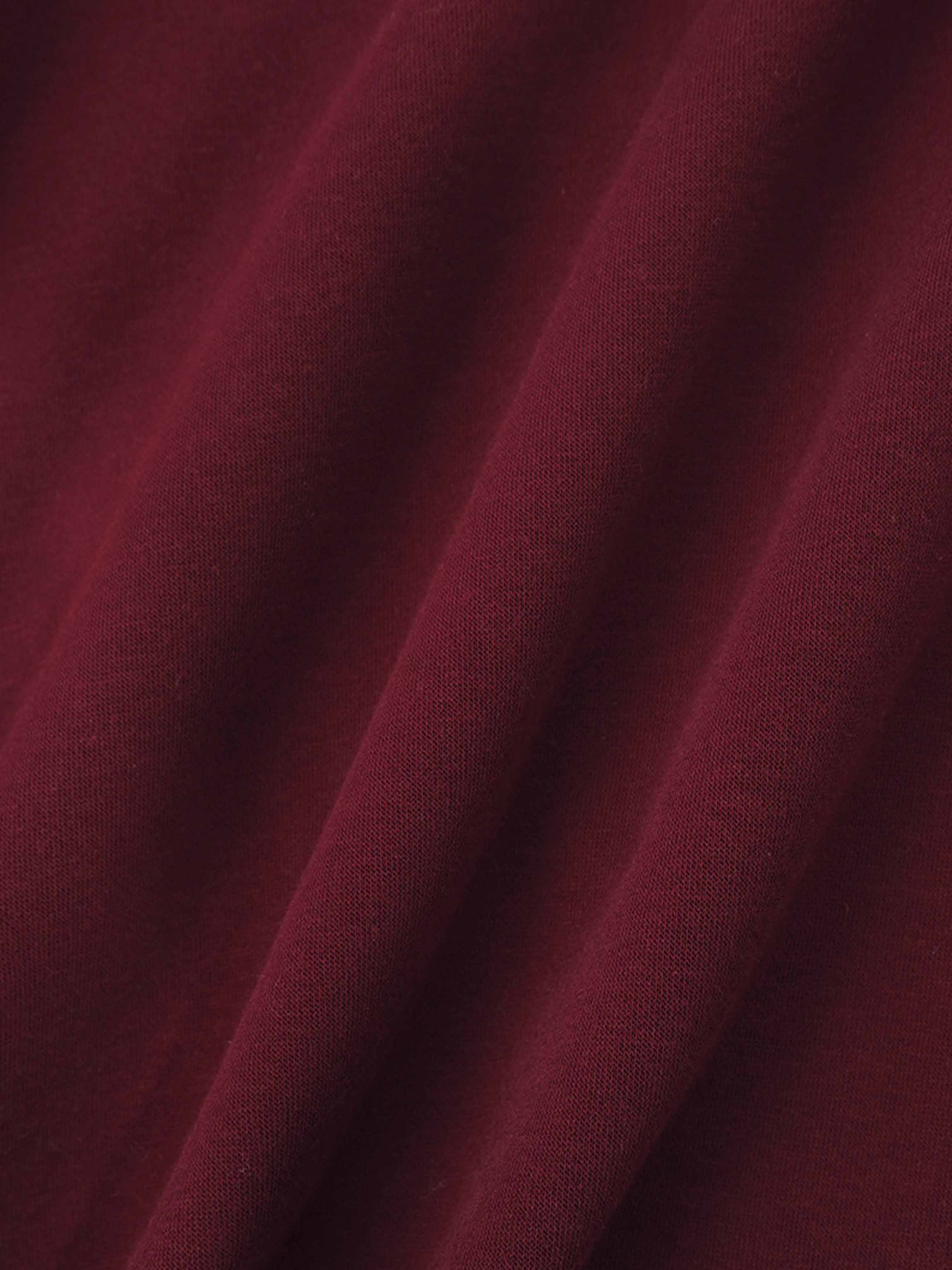 Embossed Crown Sweatshirt-Burgundy