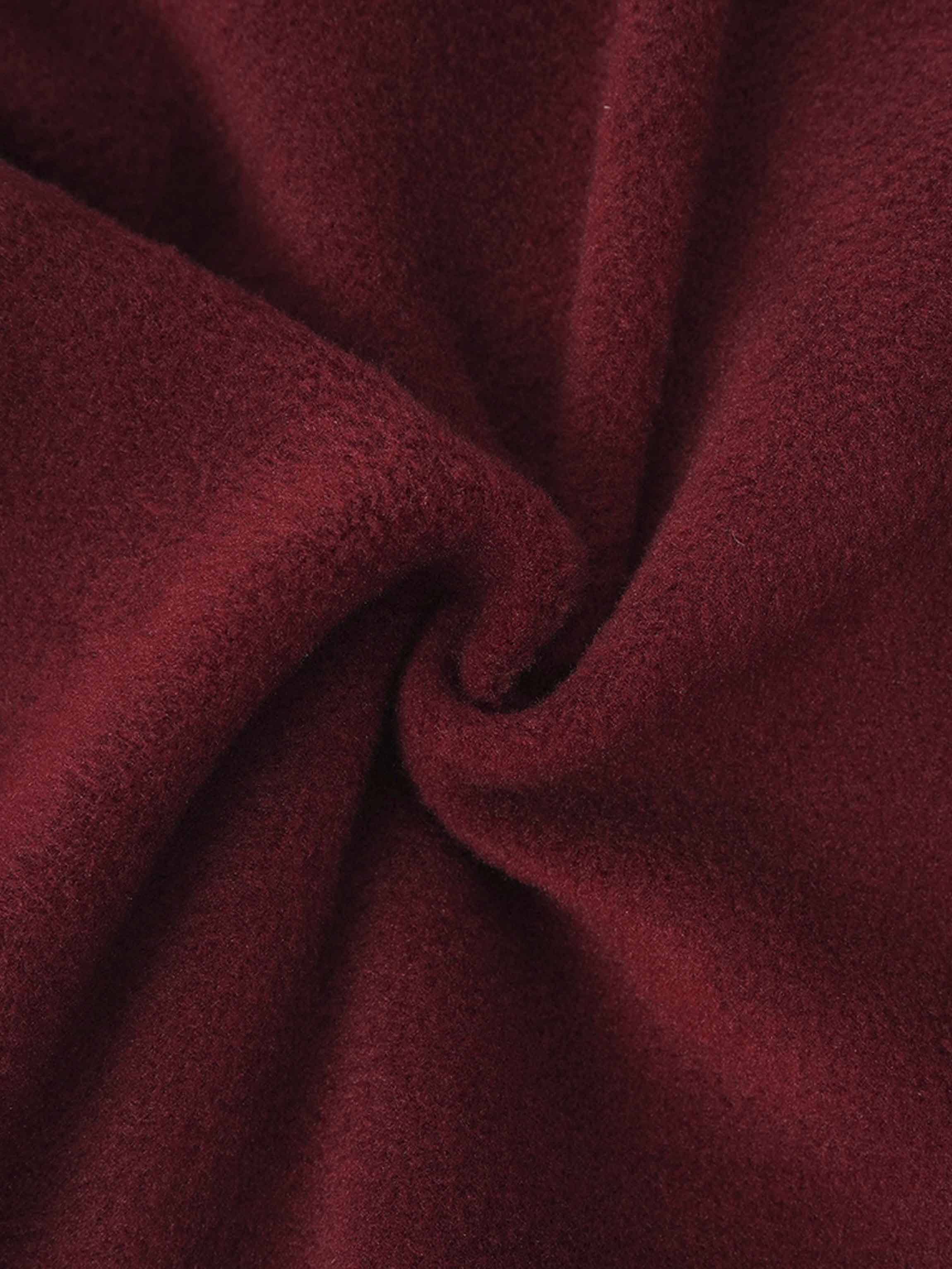 Embossed Crown Sweatshirt-Burgundy