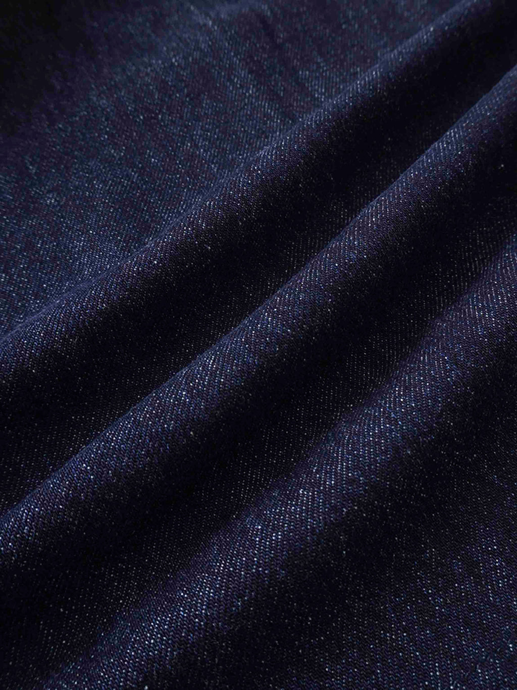 Yoke Pleated Denim Skirt-Blue