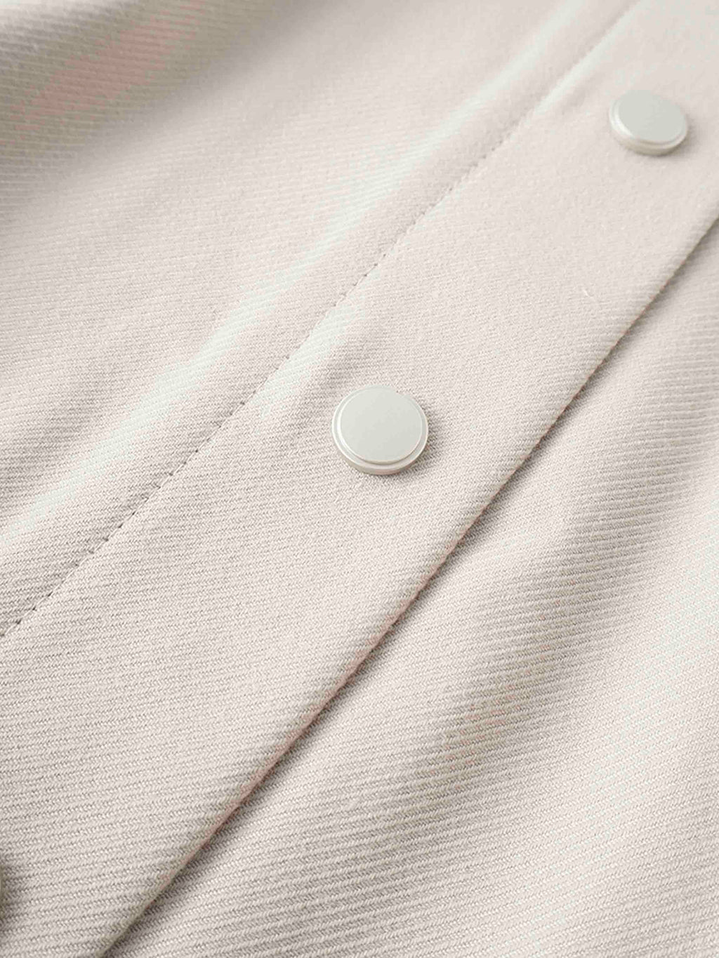 Elastic Waist Button Down Skirt-Latte