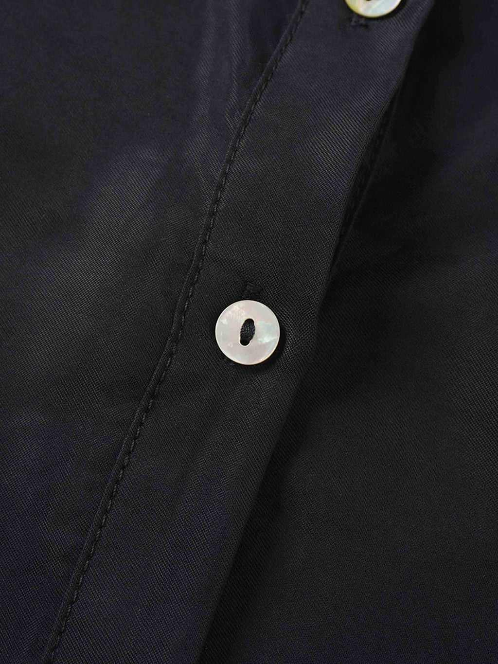 Dolman Sleeve Cupro Blouse-Black