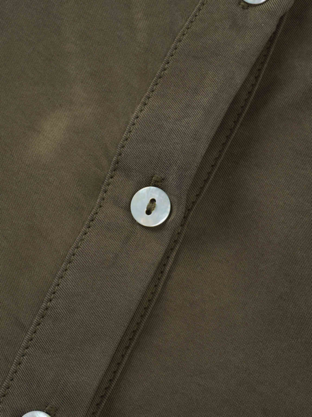 Dolman Sleeve Cupro Blouse-Olive