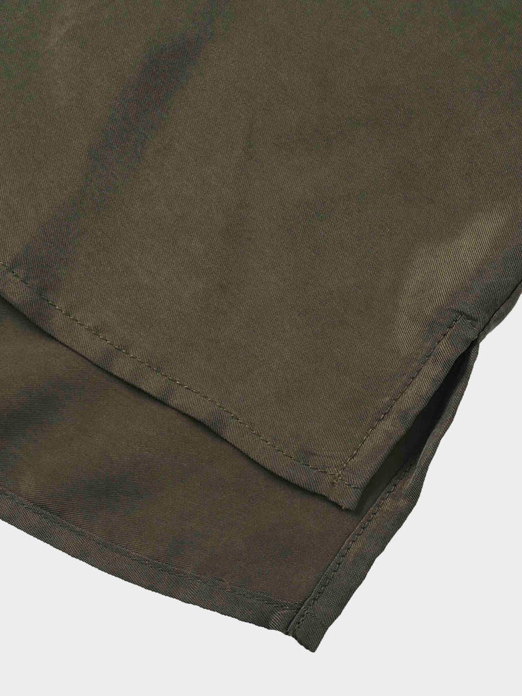 Dolman Sleeve Cupro Blouse-Olive