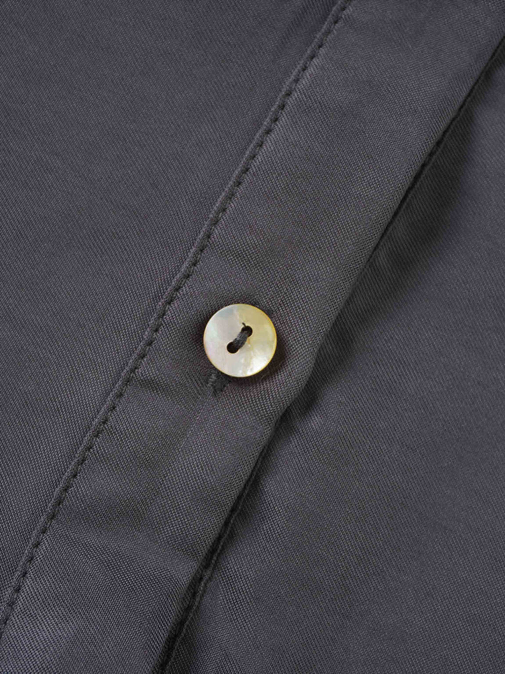 Dolman Sleeve Cupro Blouse-Grey