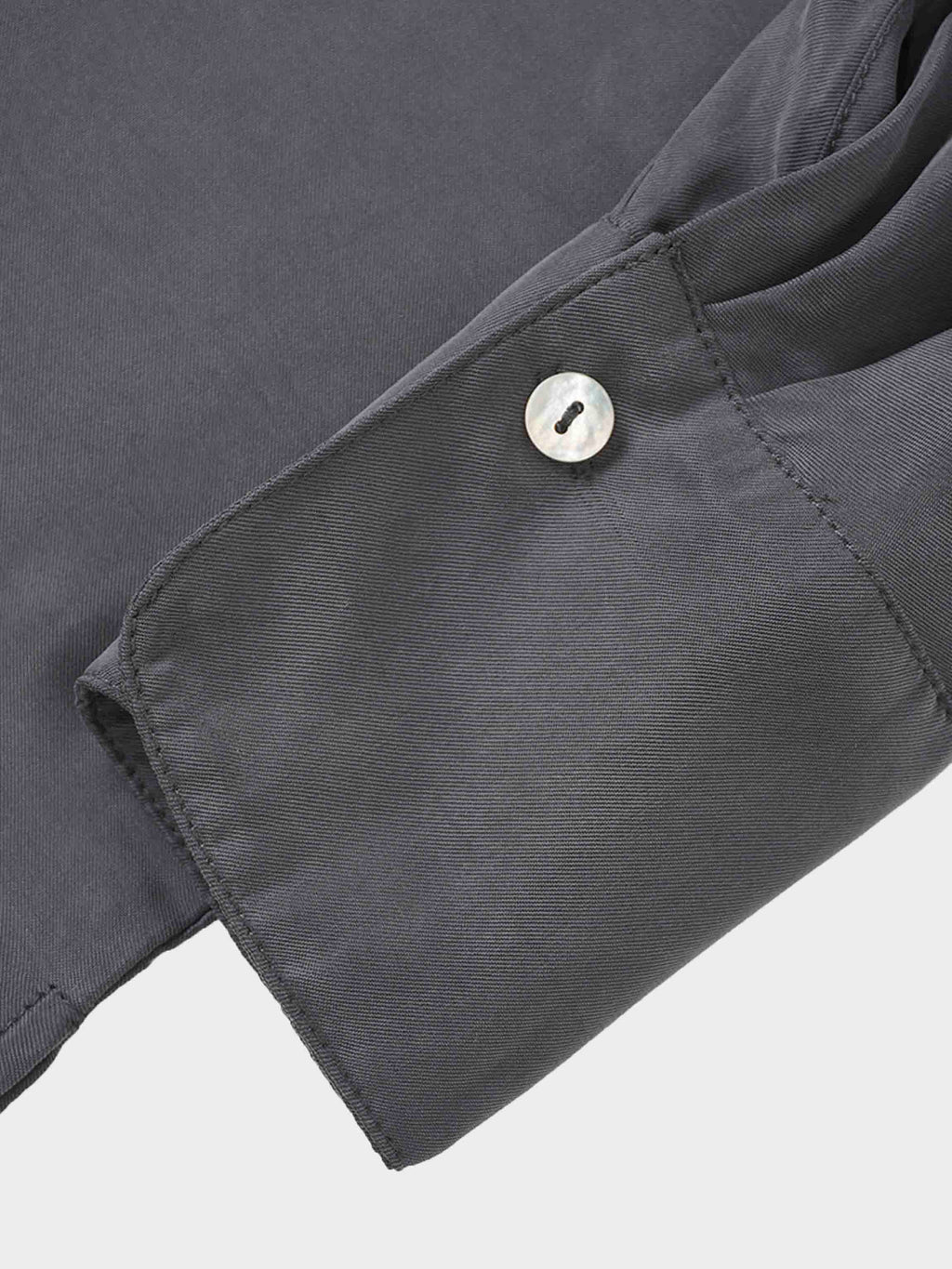 Dolman Sleeve Cupro Blouse-Grey