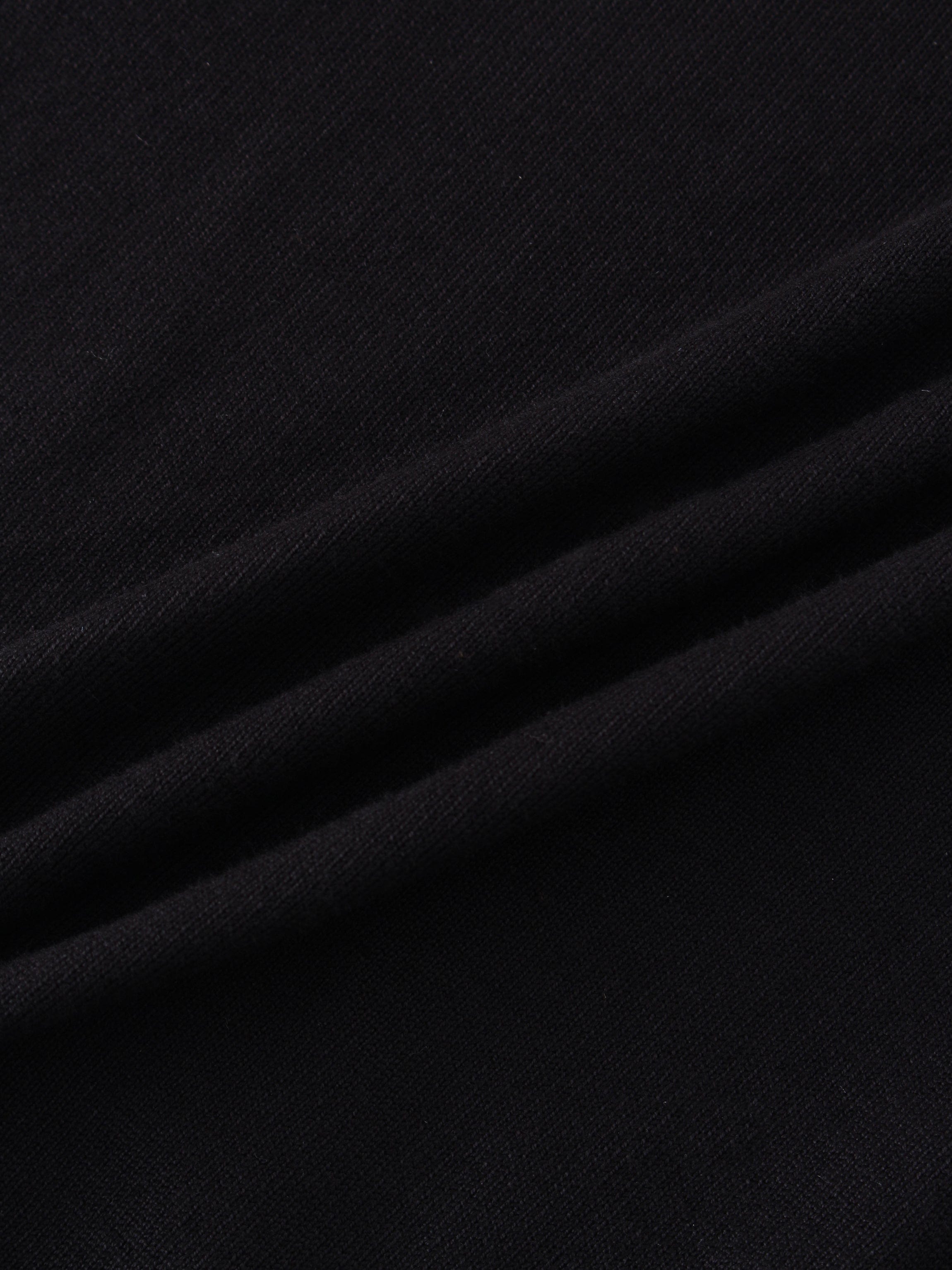 BASIC CREW SWEATER (LS) - BLACK