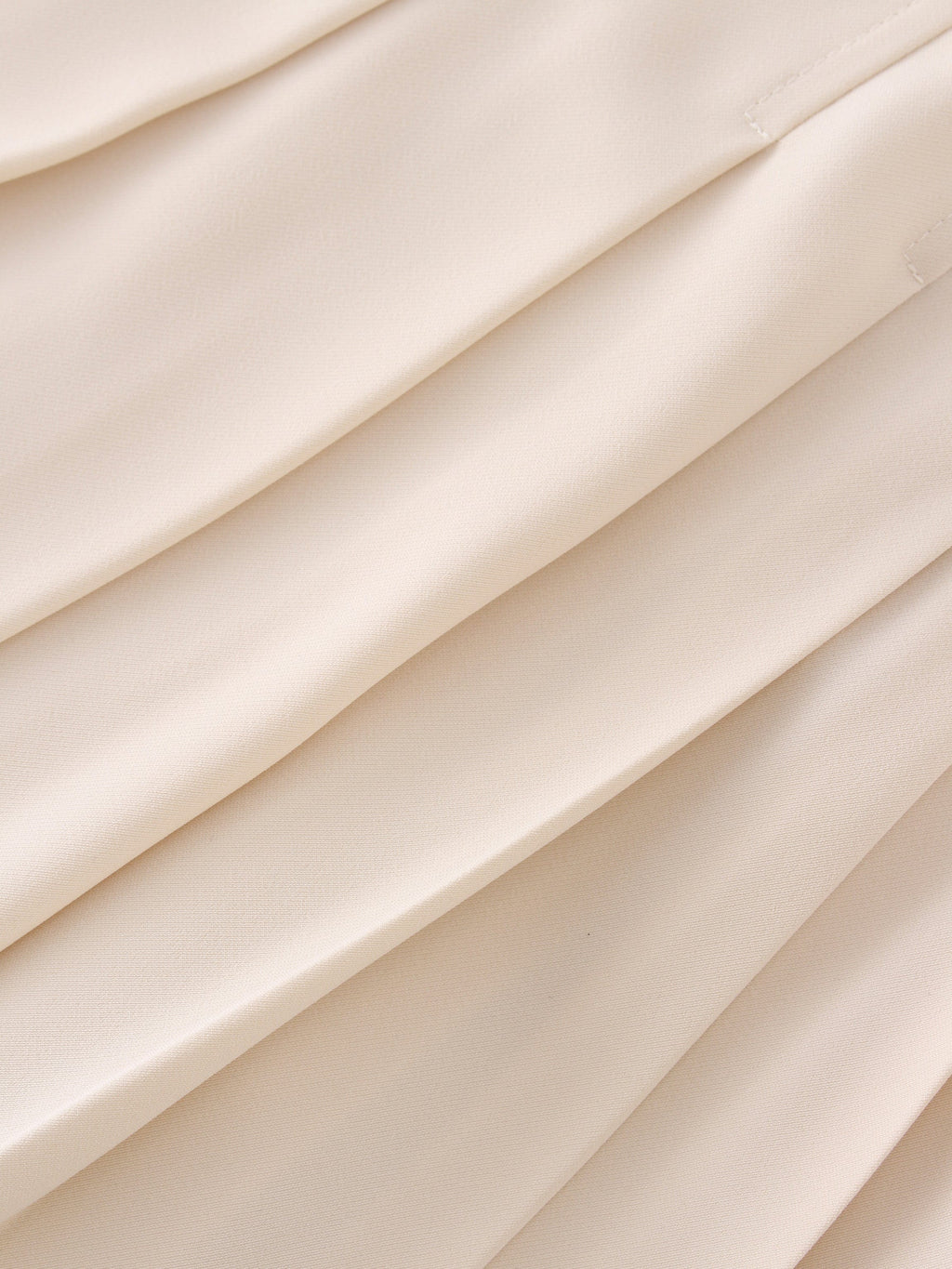 Yoke Pleated Skirt 37"-Ivory