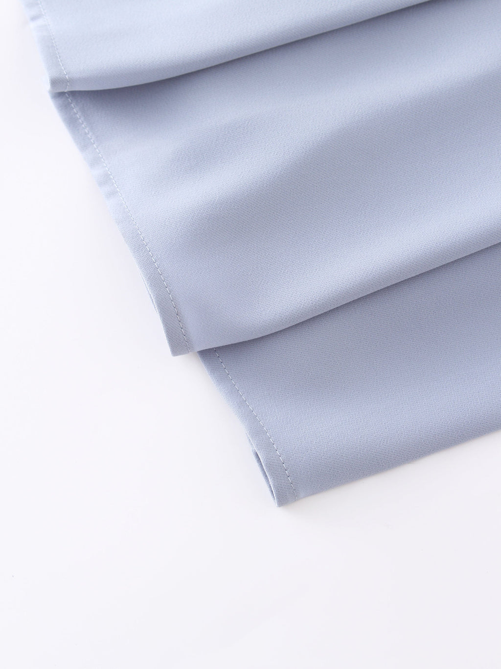 Yoke Pleated Skirt 37"-Grey Blue