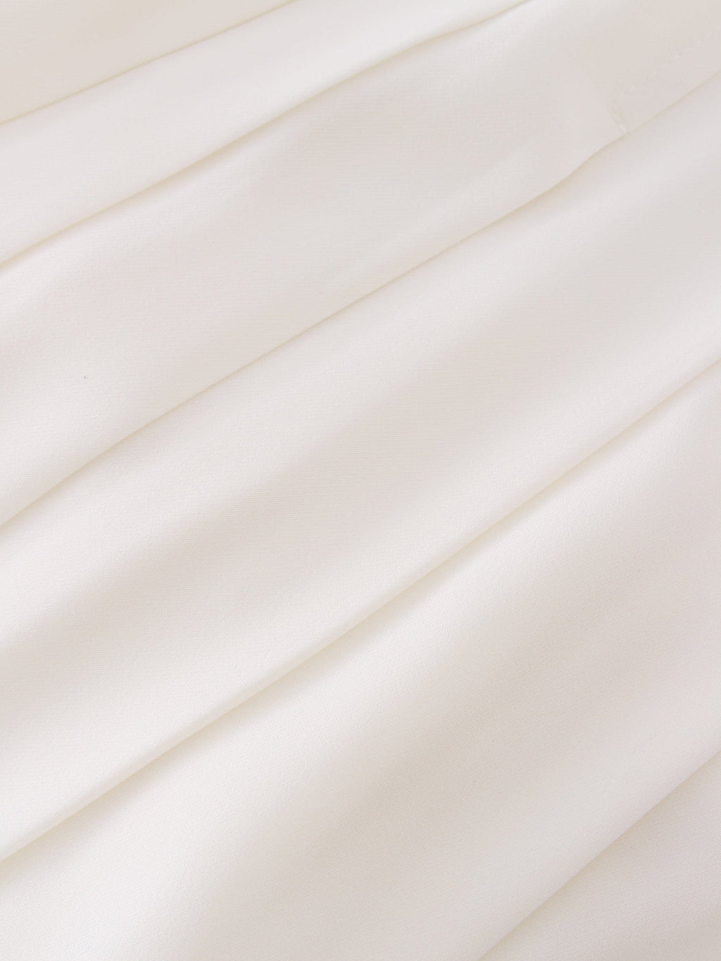 Yoke Pleated Skirt 37"-White