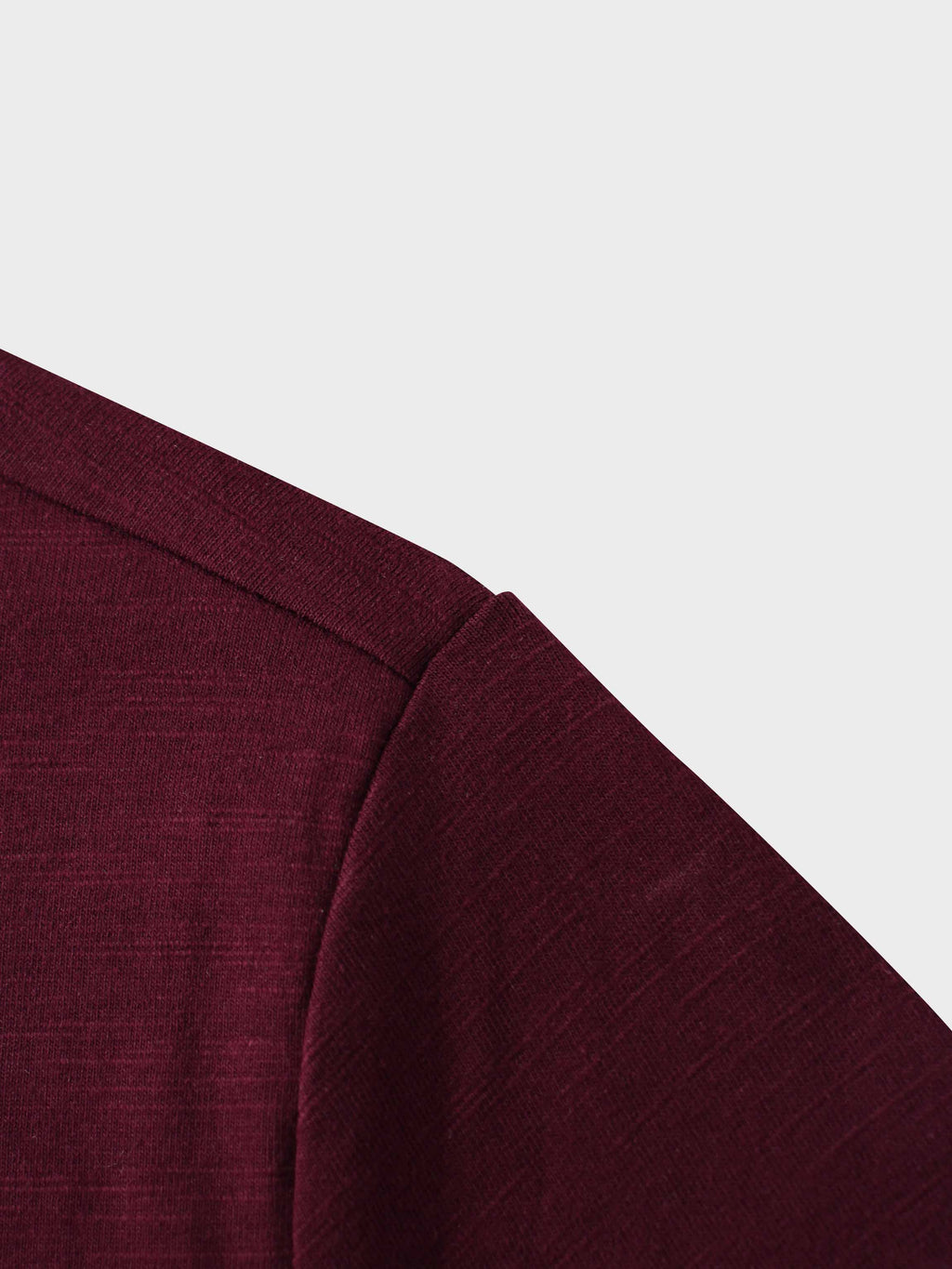 Crew Bomber Tee-Burgundy