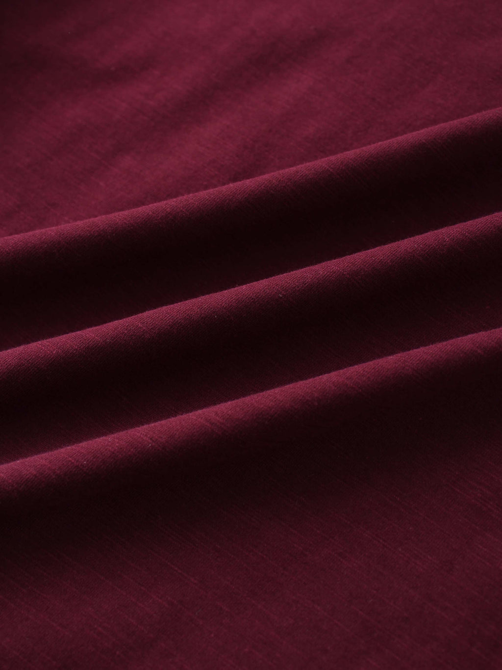 Crew Bomber Tee-Burgundy