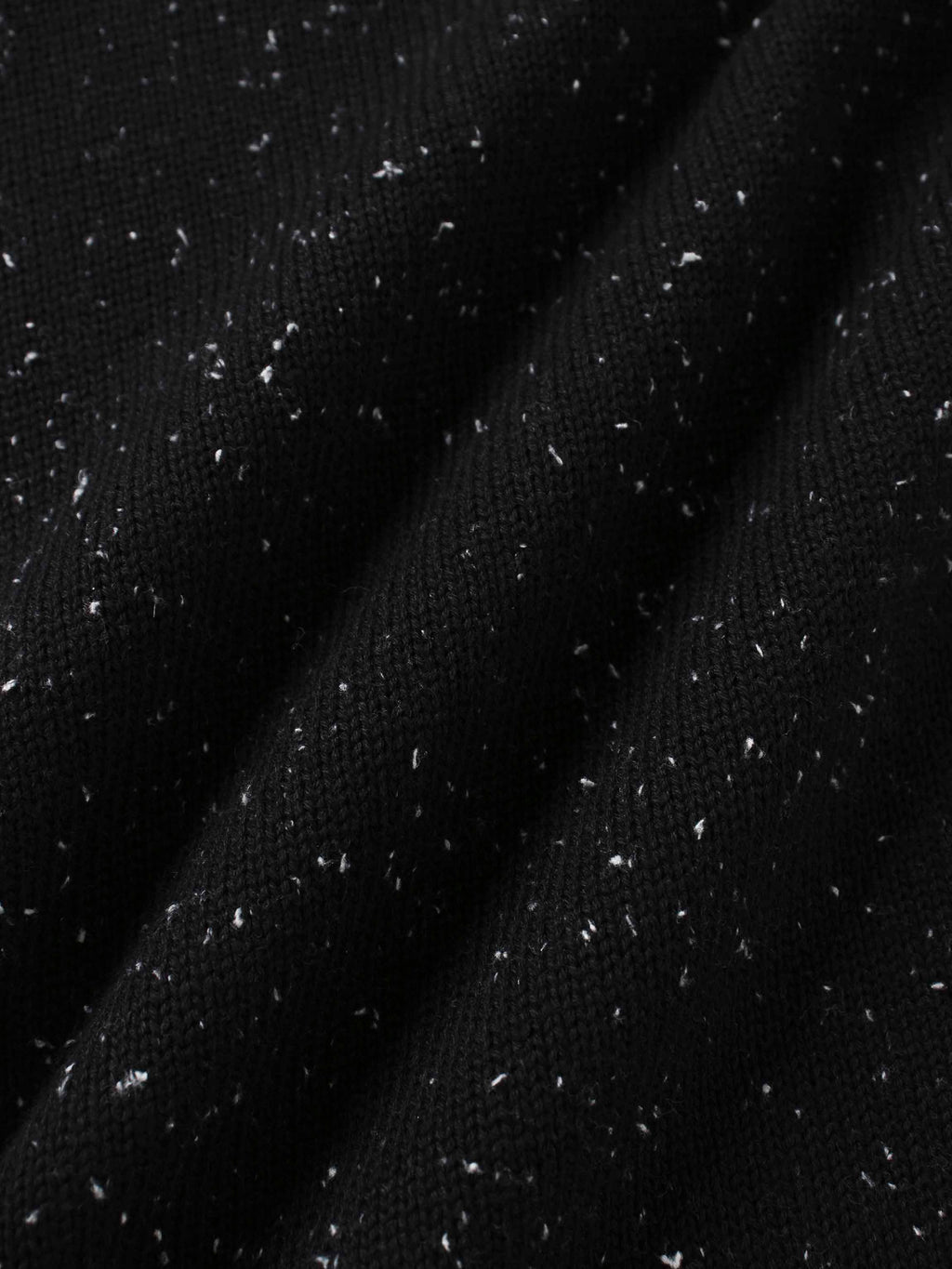 Speckled Crew Neck Vest-Black