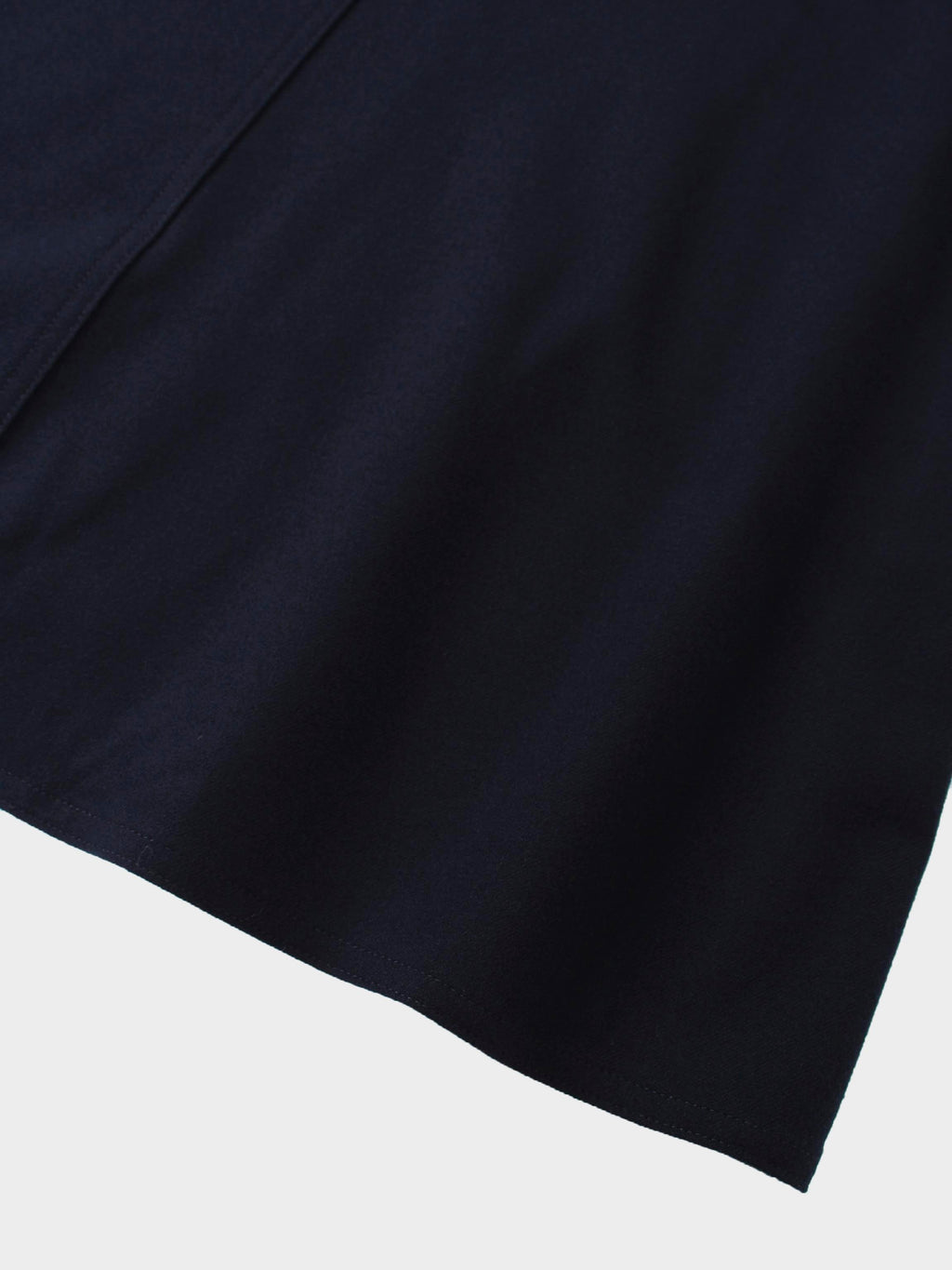 Wool Blend Yoke Skirt 26"-Navy