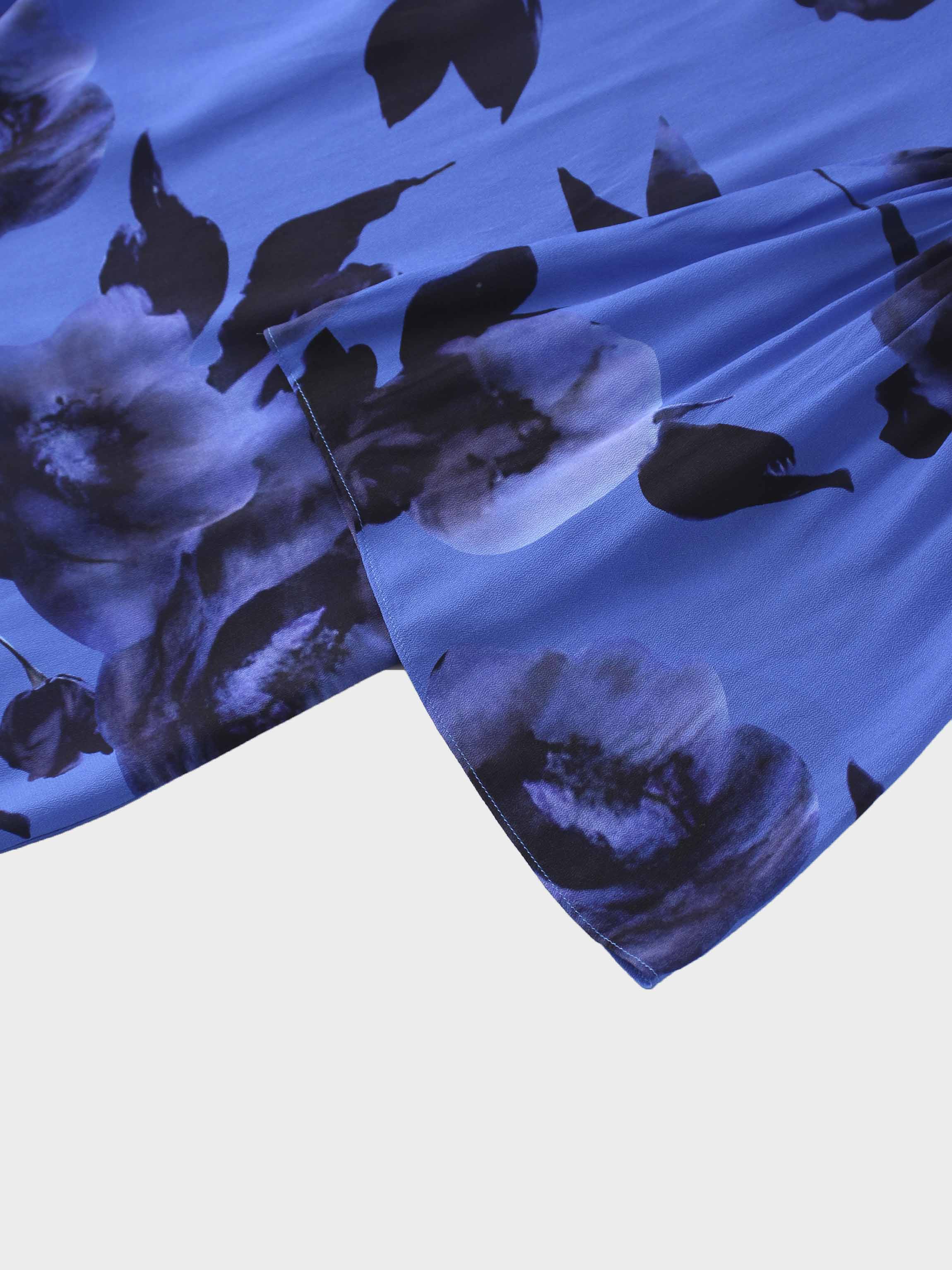 Shift Maxi Dress-Cobalt Blue