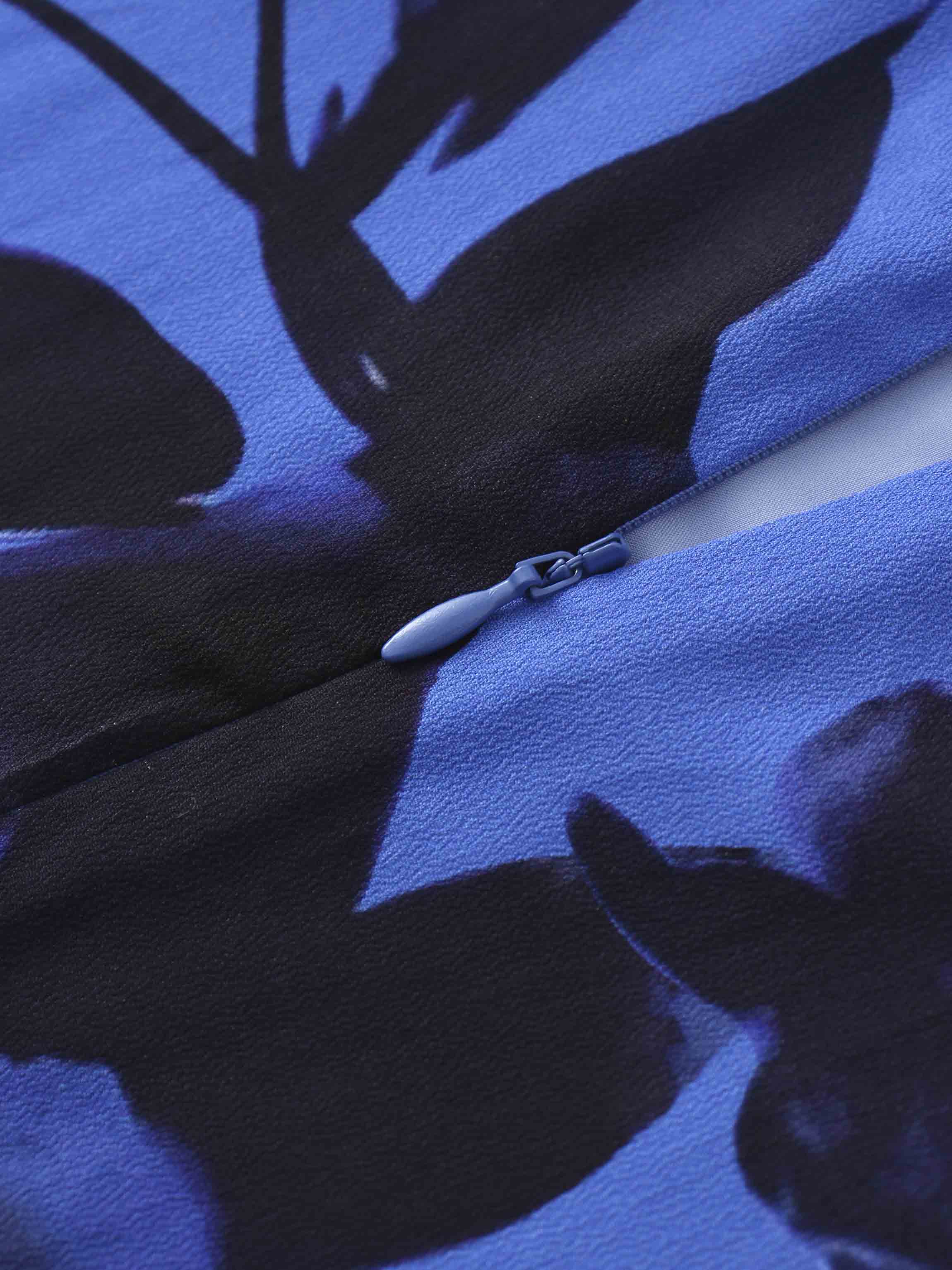 Shift Maxi Dress-Cobalt Blue