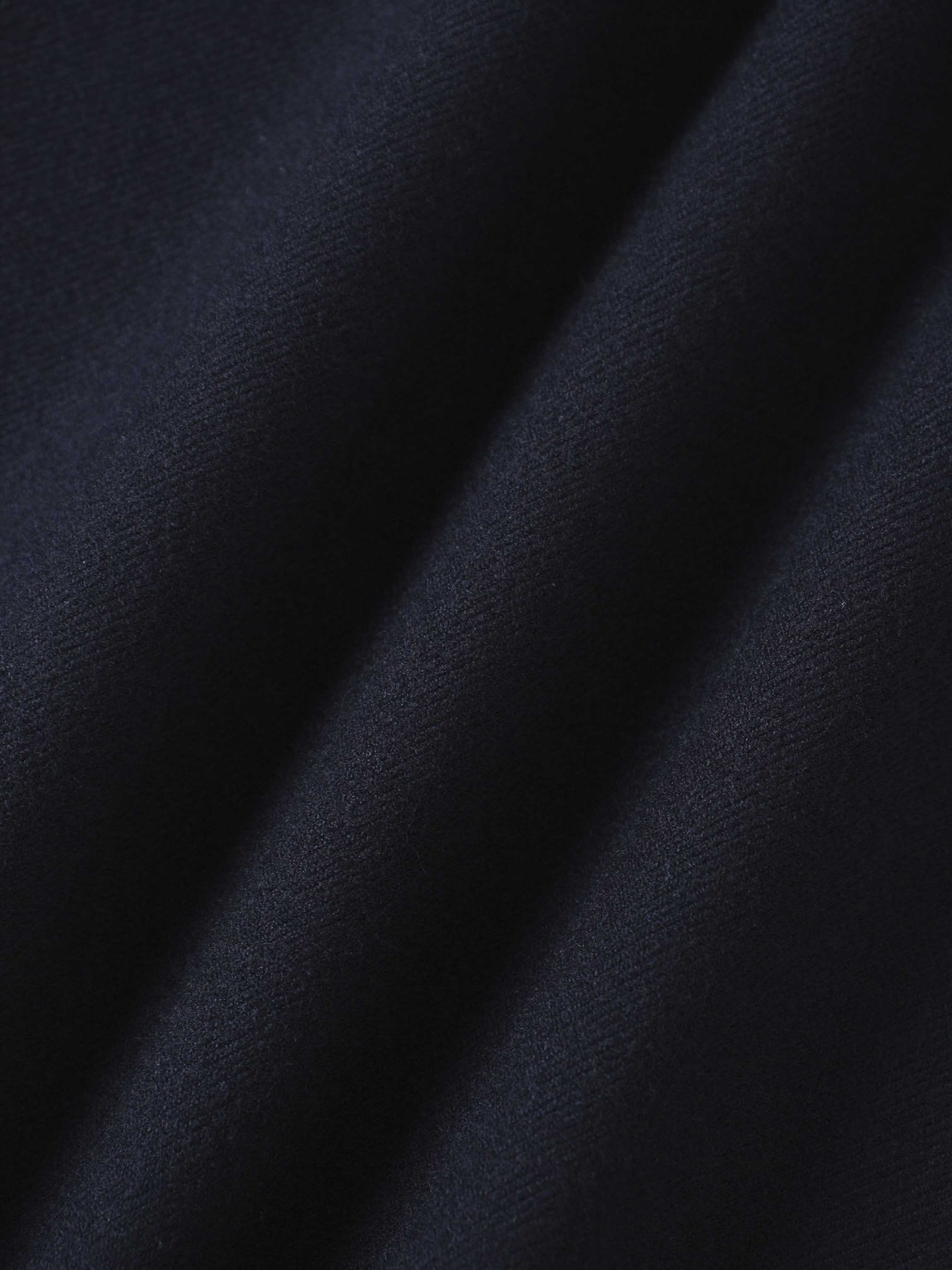 Wool Blend Yoke Skirt 26"-Navy