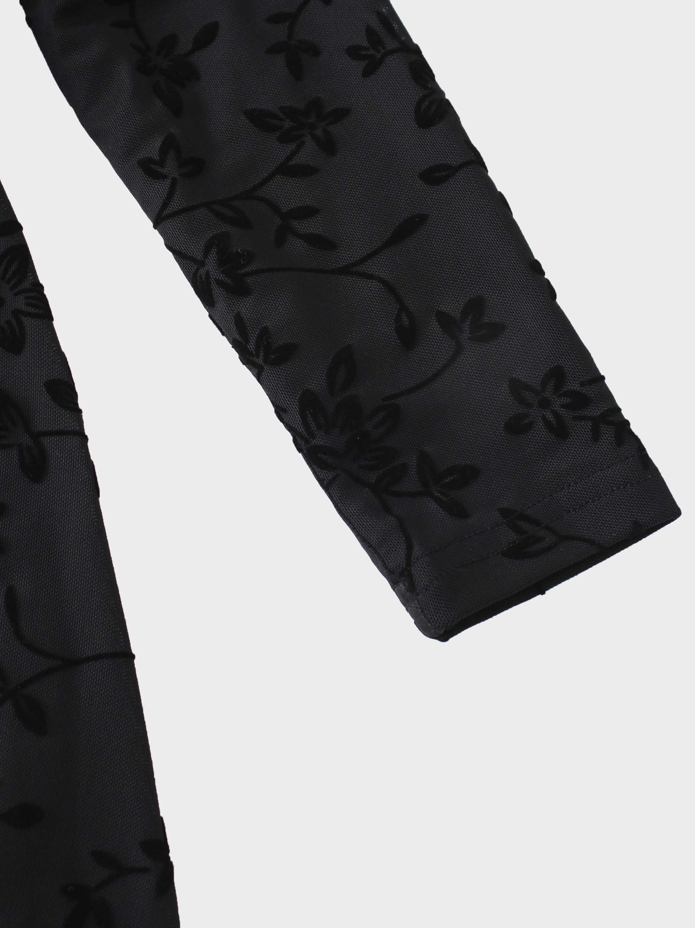 Velvet Wrap Dress-Black