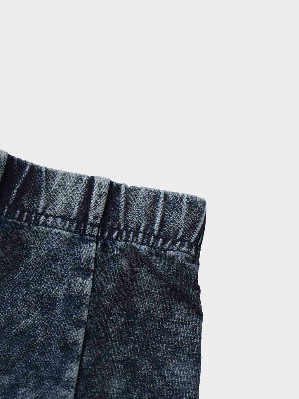 Paneled Flare Skirt 25"-Blue Wash