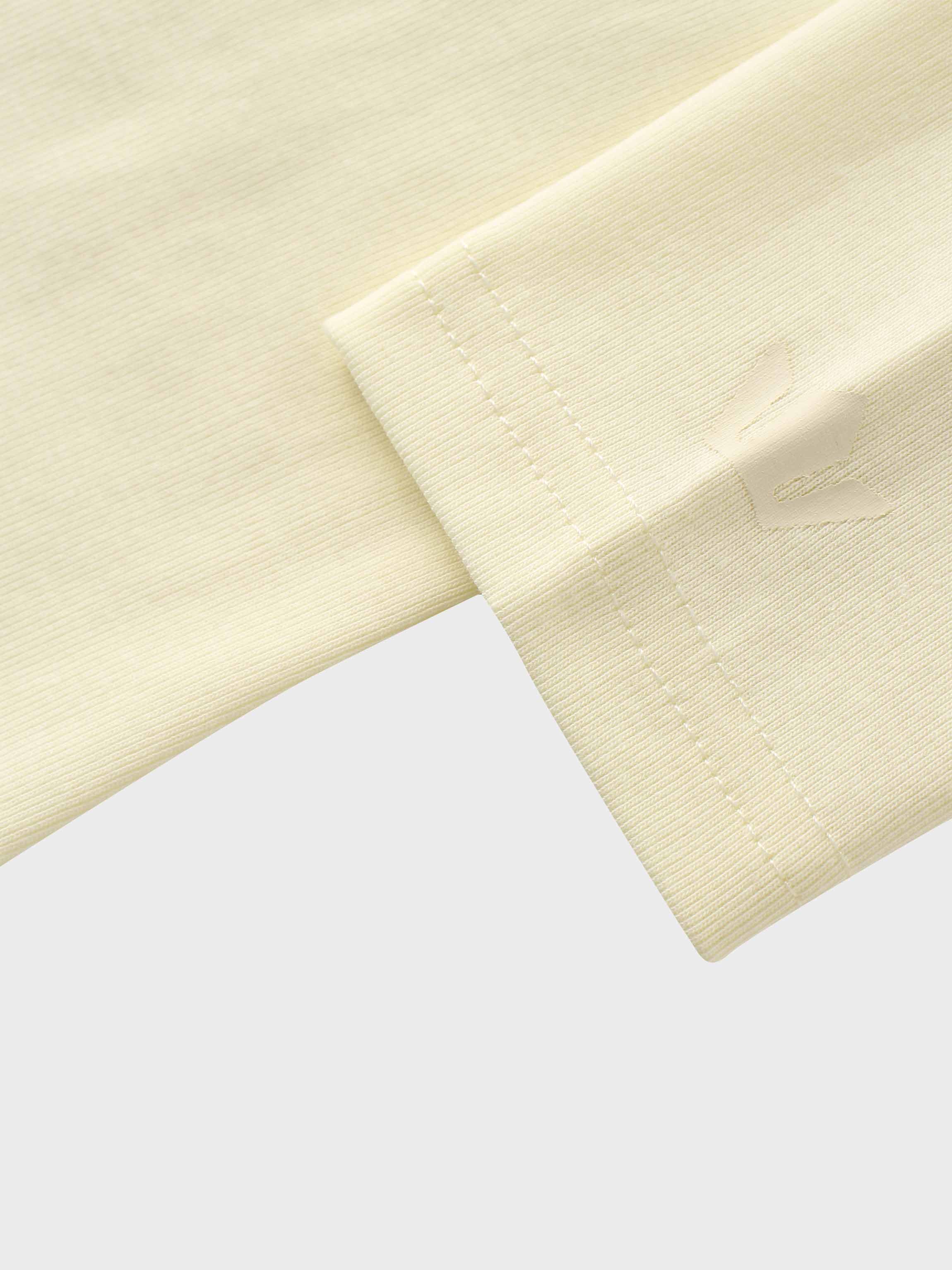 Basic High V Tee Long Sleeve-Buttery Yellow