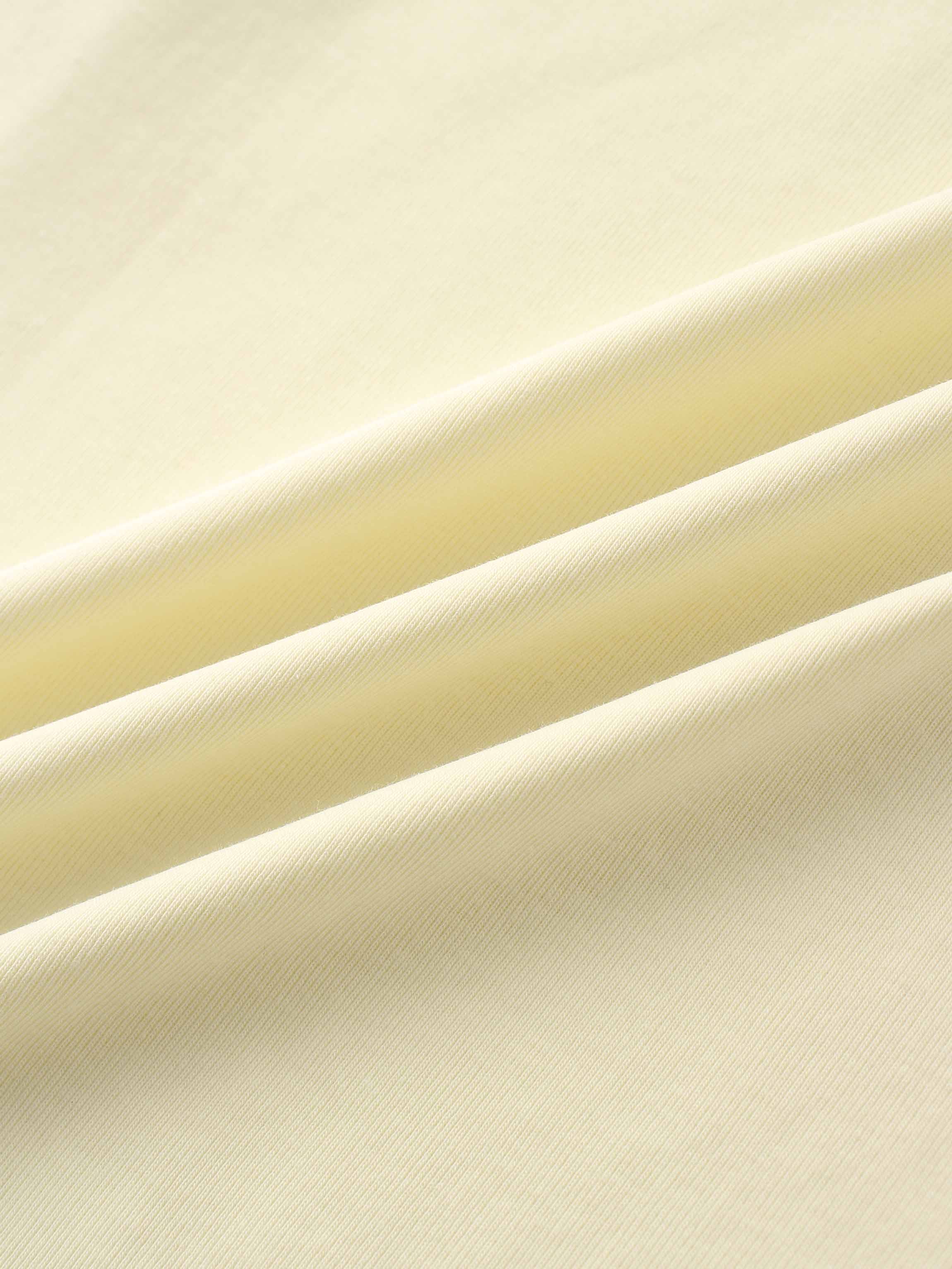 Basic High V Tee Long Sleeve-Buttery Yellow