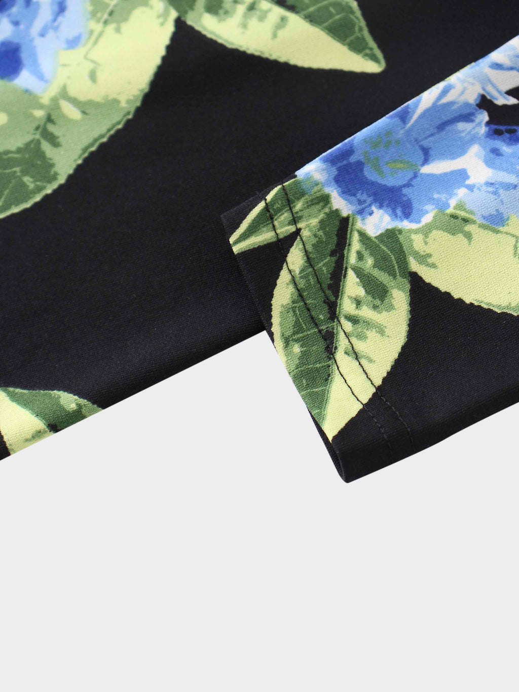 Maxi Wrap Dress-Blue Floral