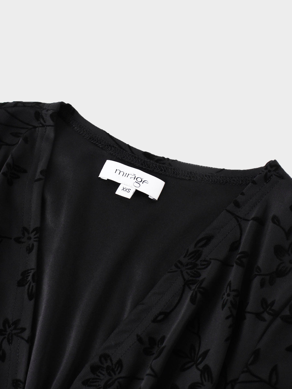 Velvet Wrap Dress-Black