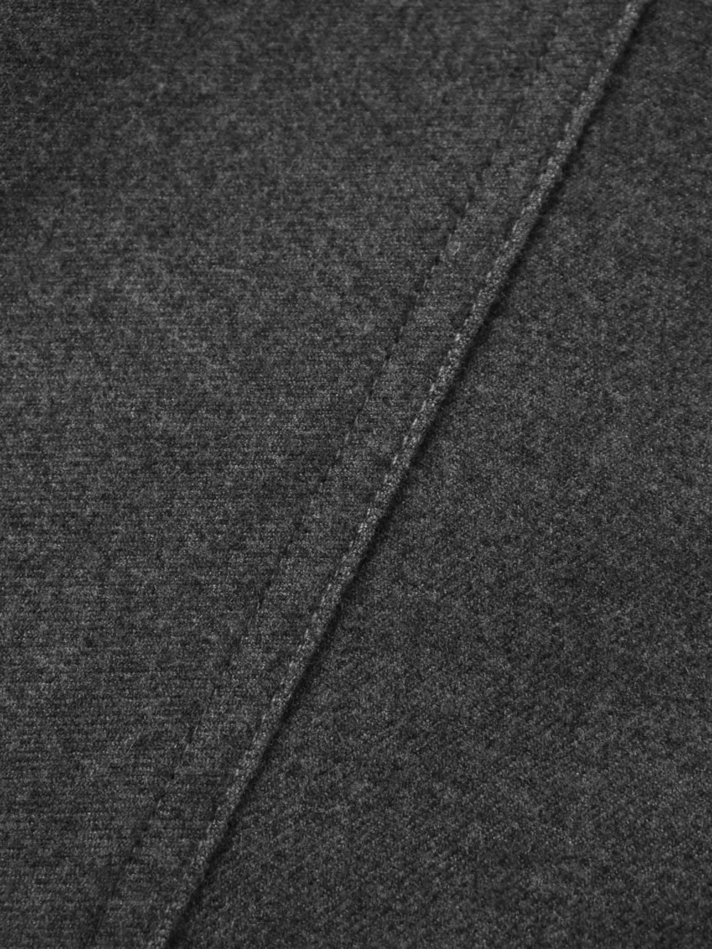 Wool Blend Yoke Skirt 26"-Grey