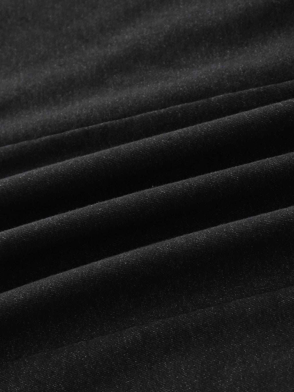 Paneled Flare Skirt 25"-Solid Black