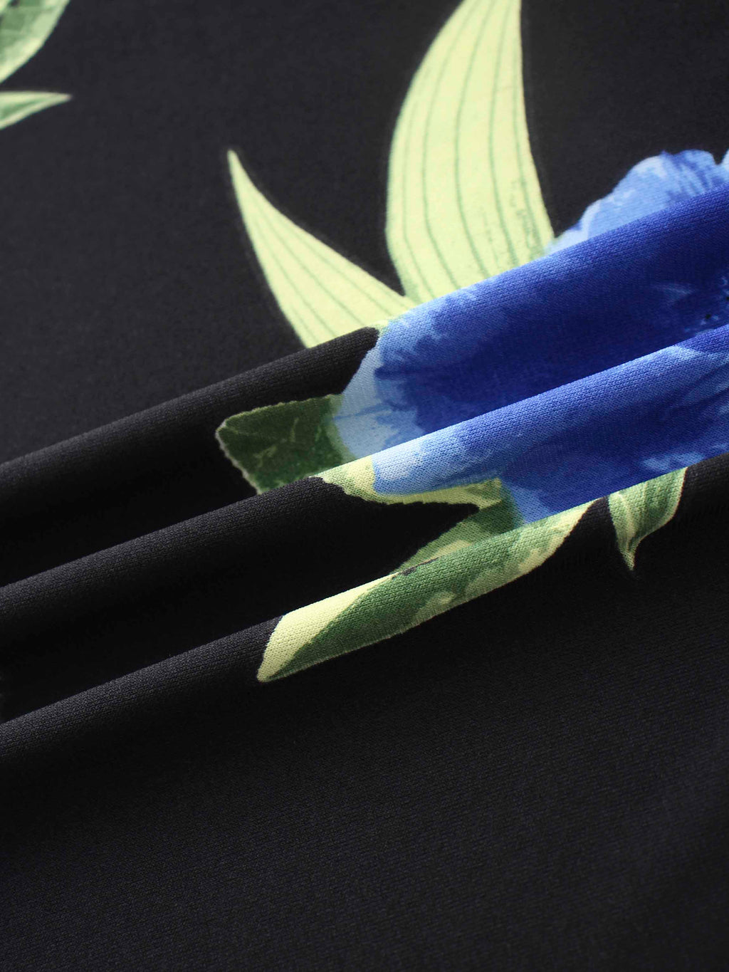 Maxi Wrap Dress-Blue Floral