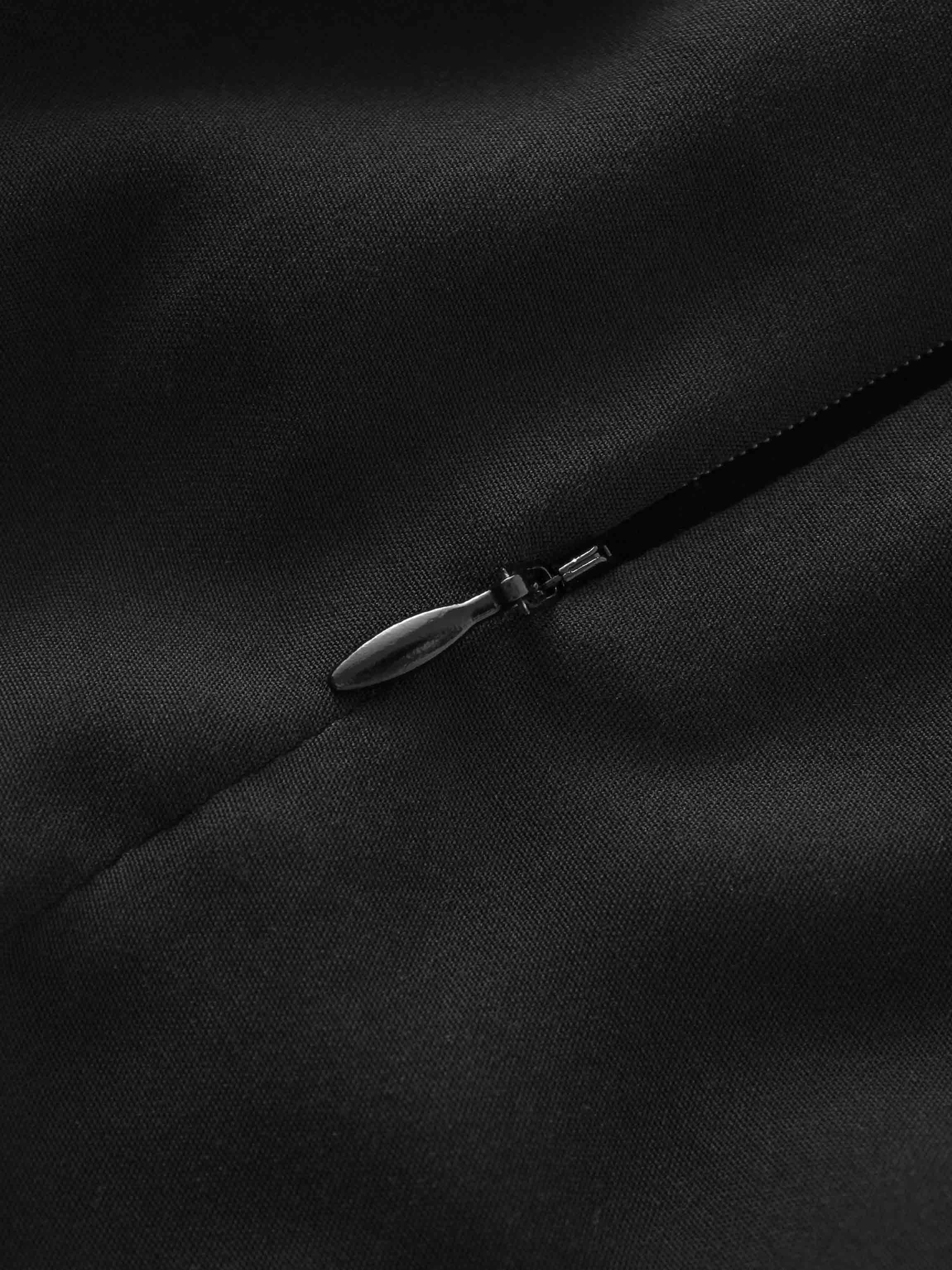 TRUMPET FLARE SKIRT-BLACK