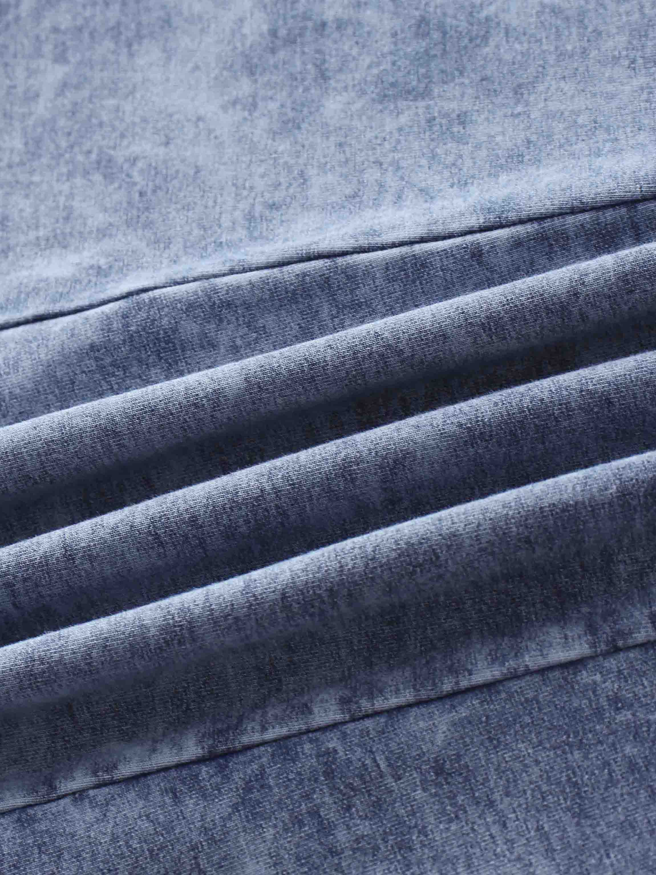 Paneled Flare Skirt 37"-Light Blue Wash