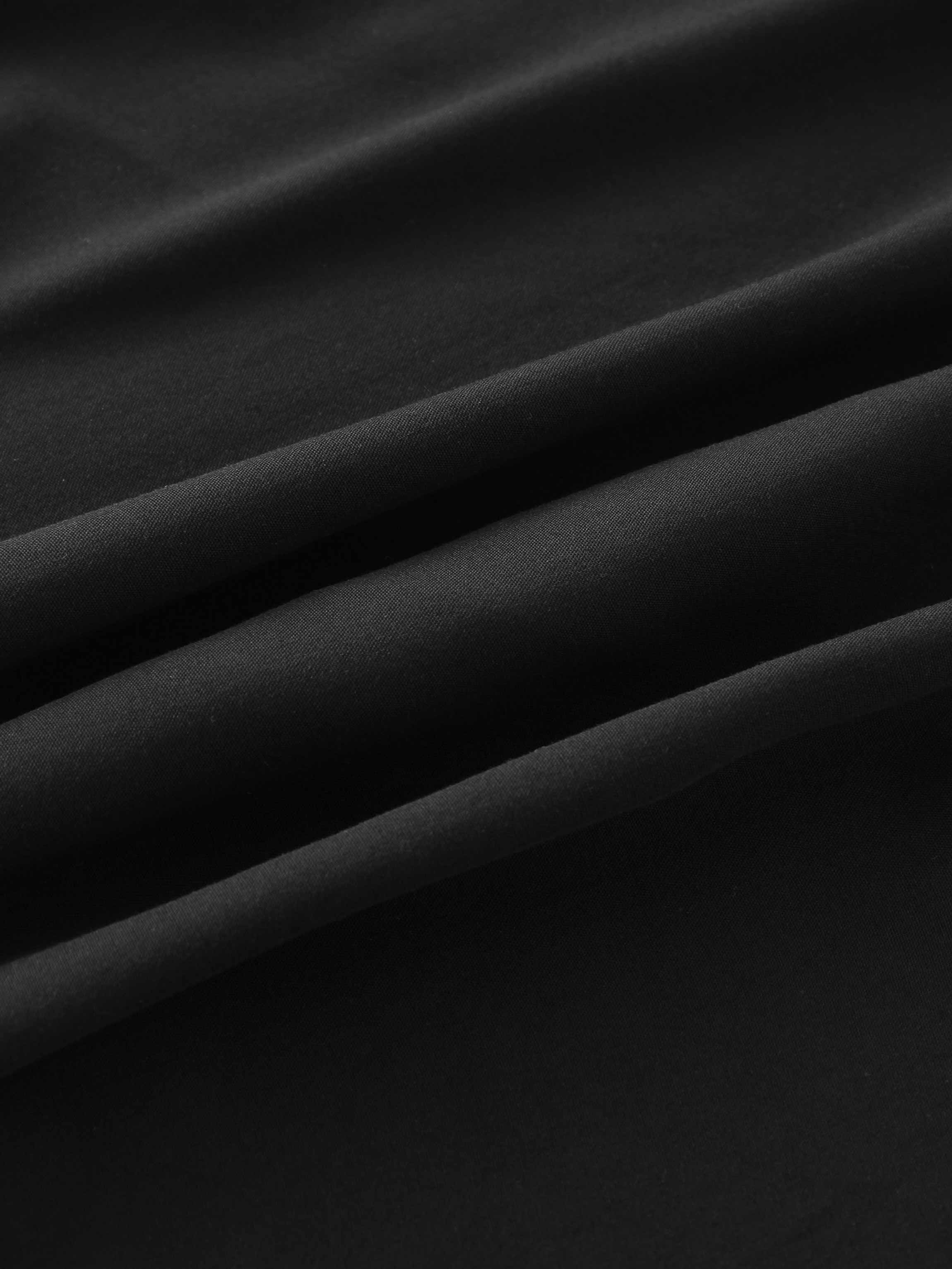 TRUMPET FLARE SKIRT-BLACK