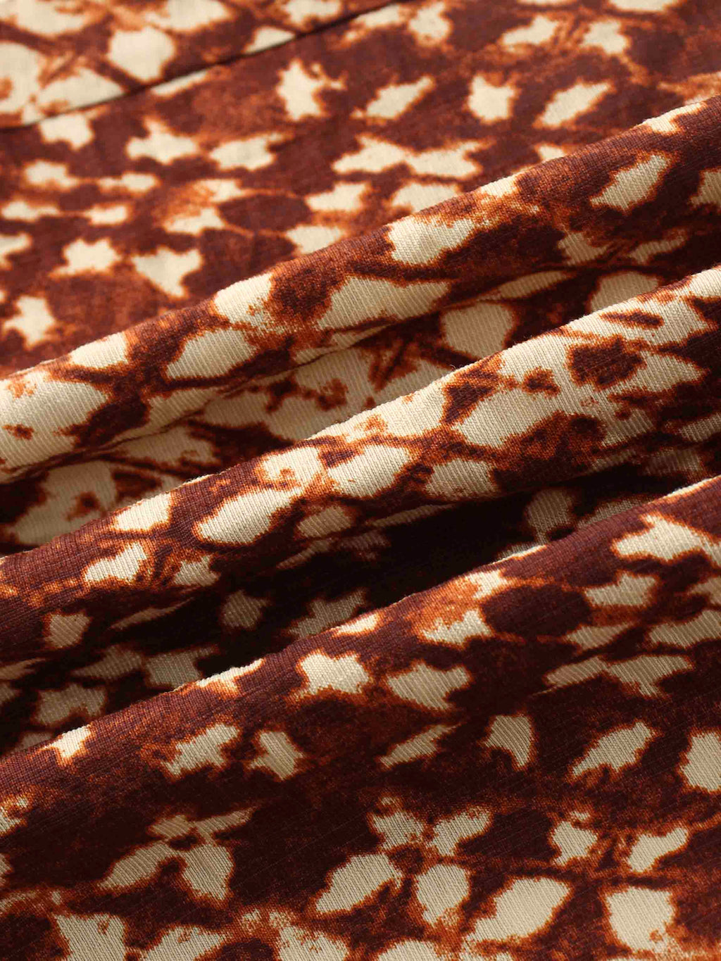 Basic Belted A-Line Dress-Brown Speckled