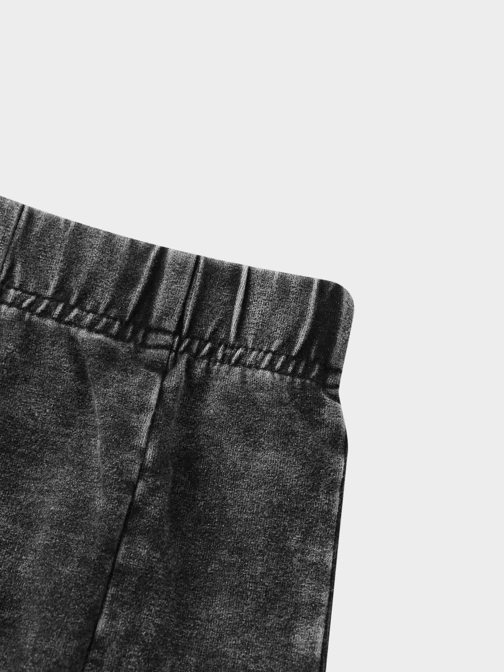 Paneled Flare Skirt 37"-Black Wash