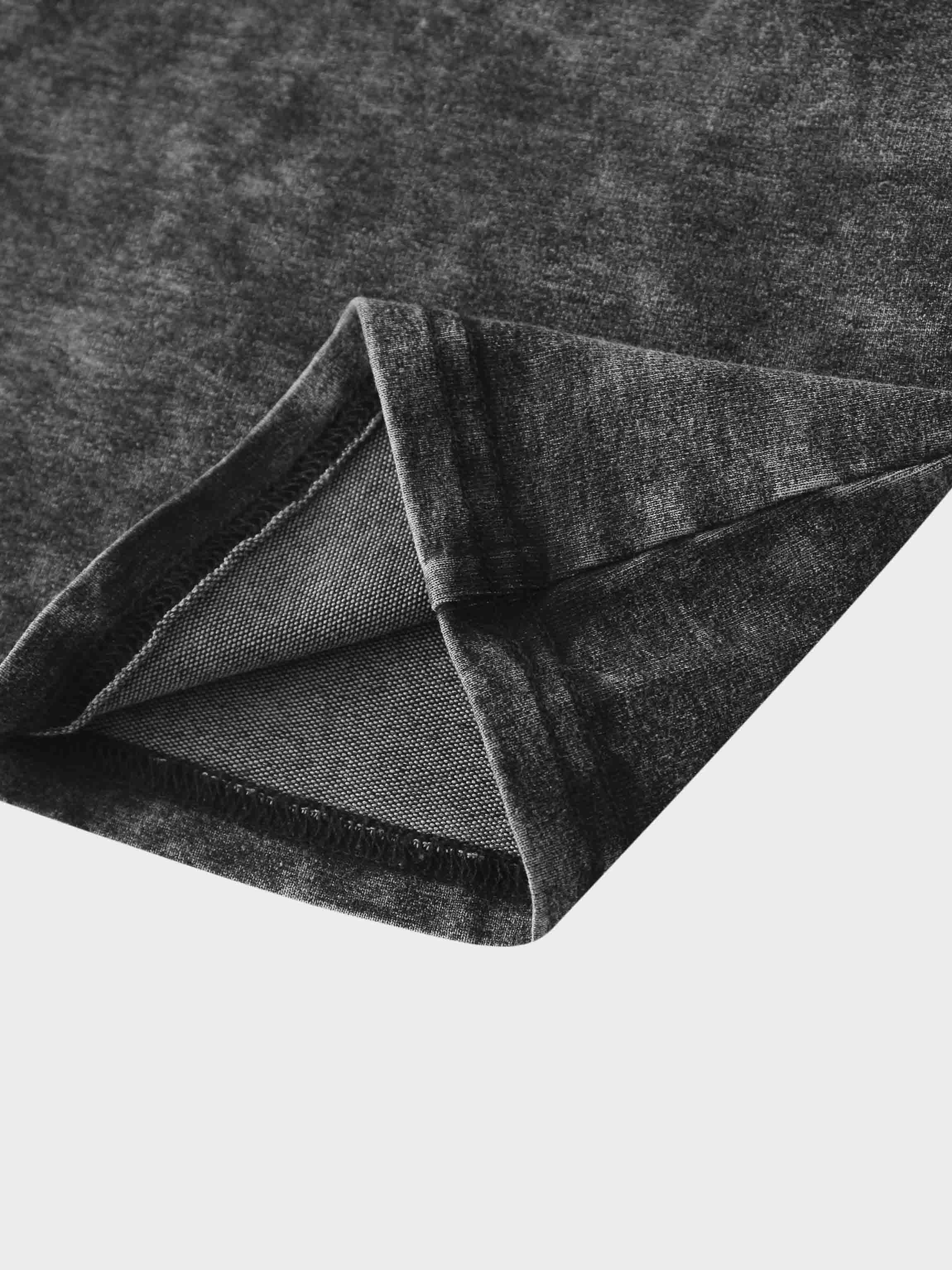 Paneled Flare Skirt 35"-Black Wash