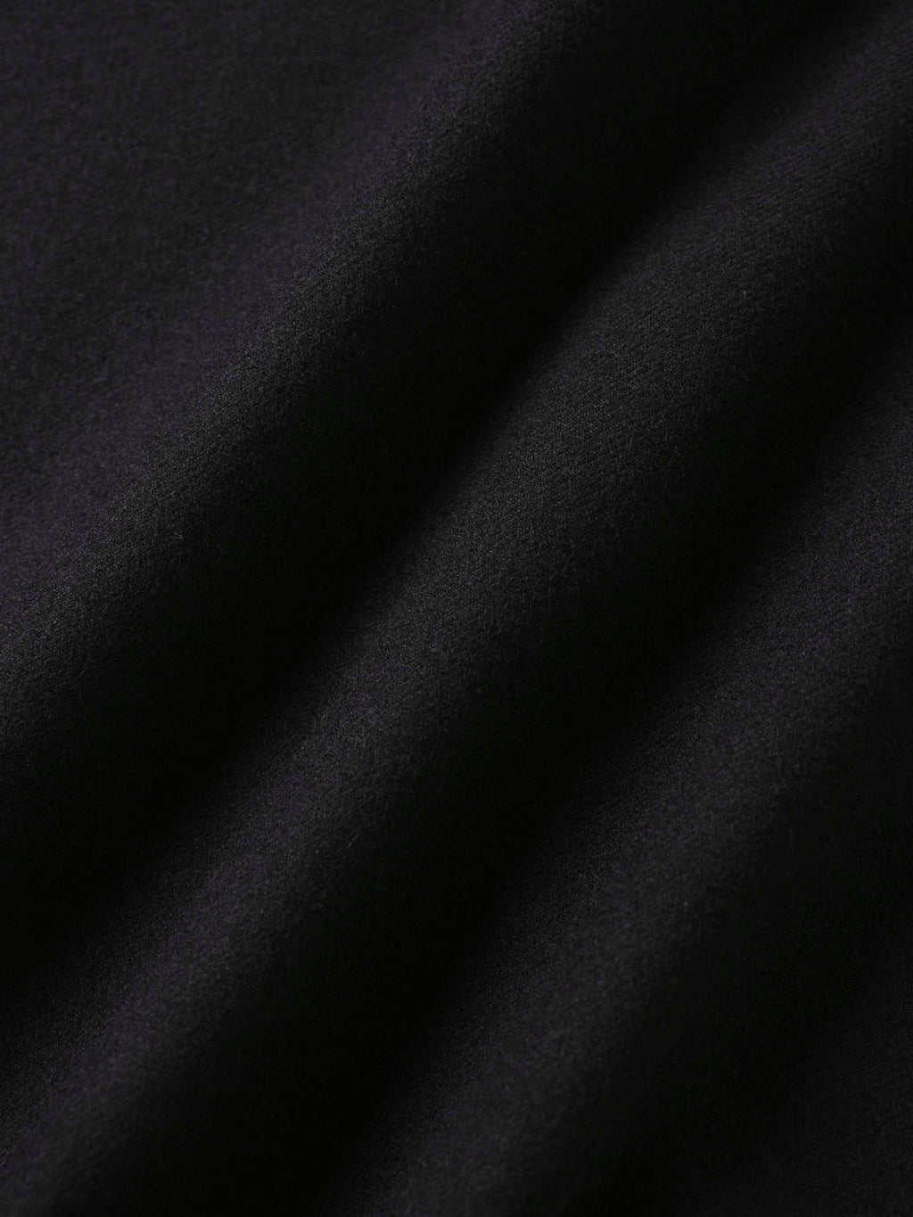 Wool Blend Yoke Skirt 37"-Black