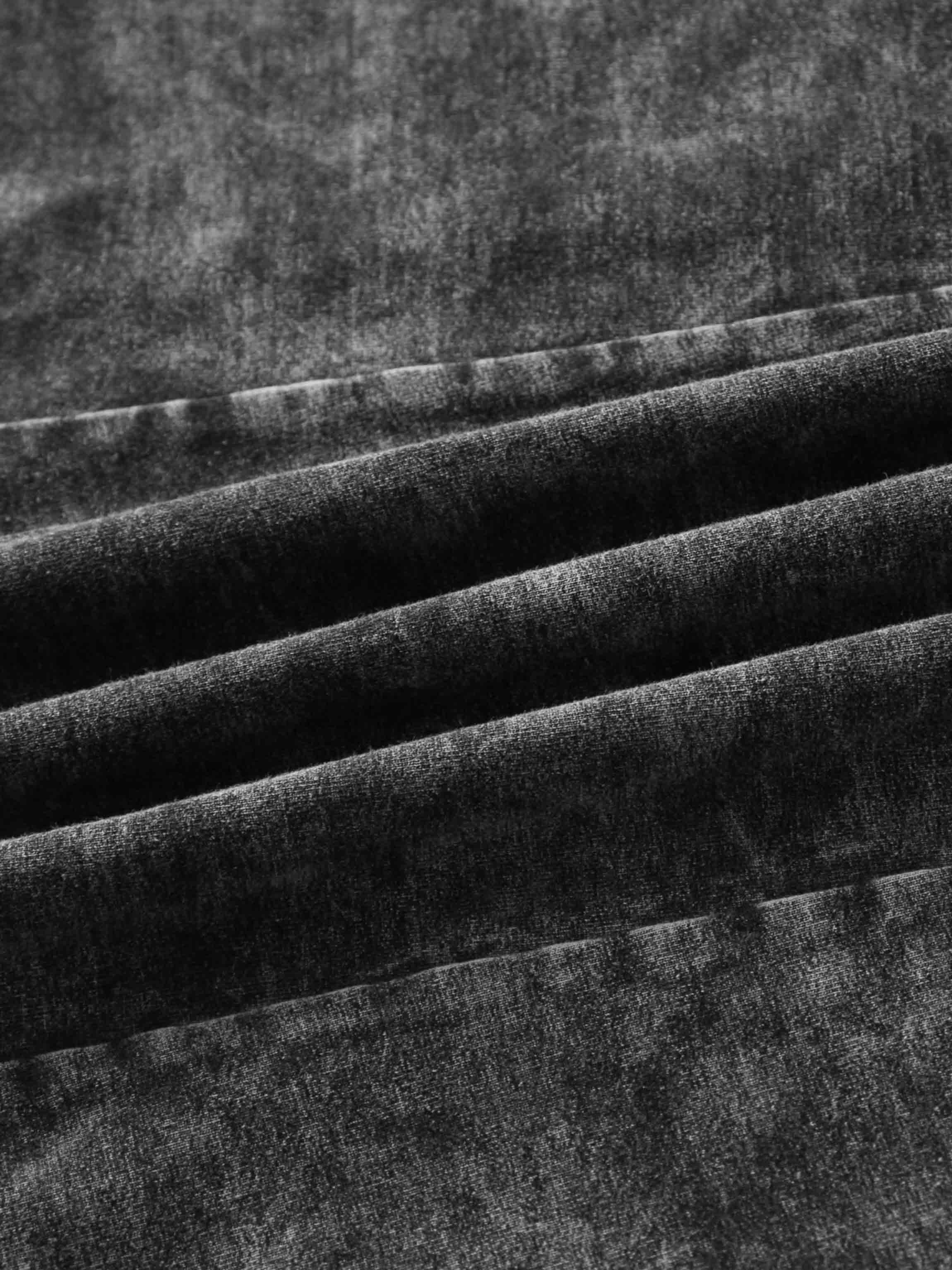 Paneled Flare Skirt 25"-Black Wash