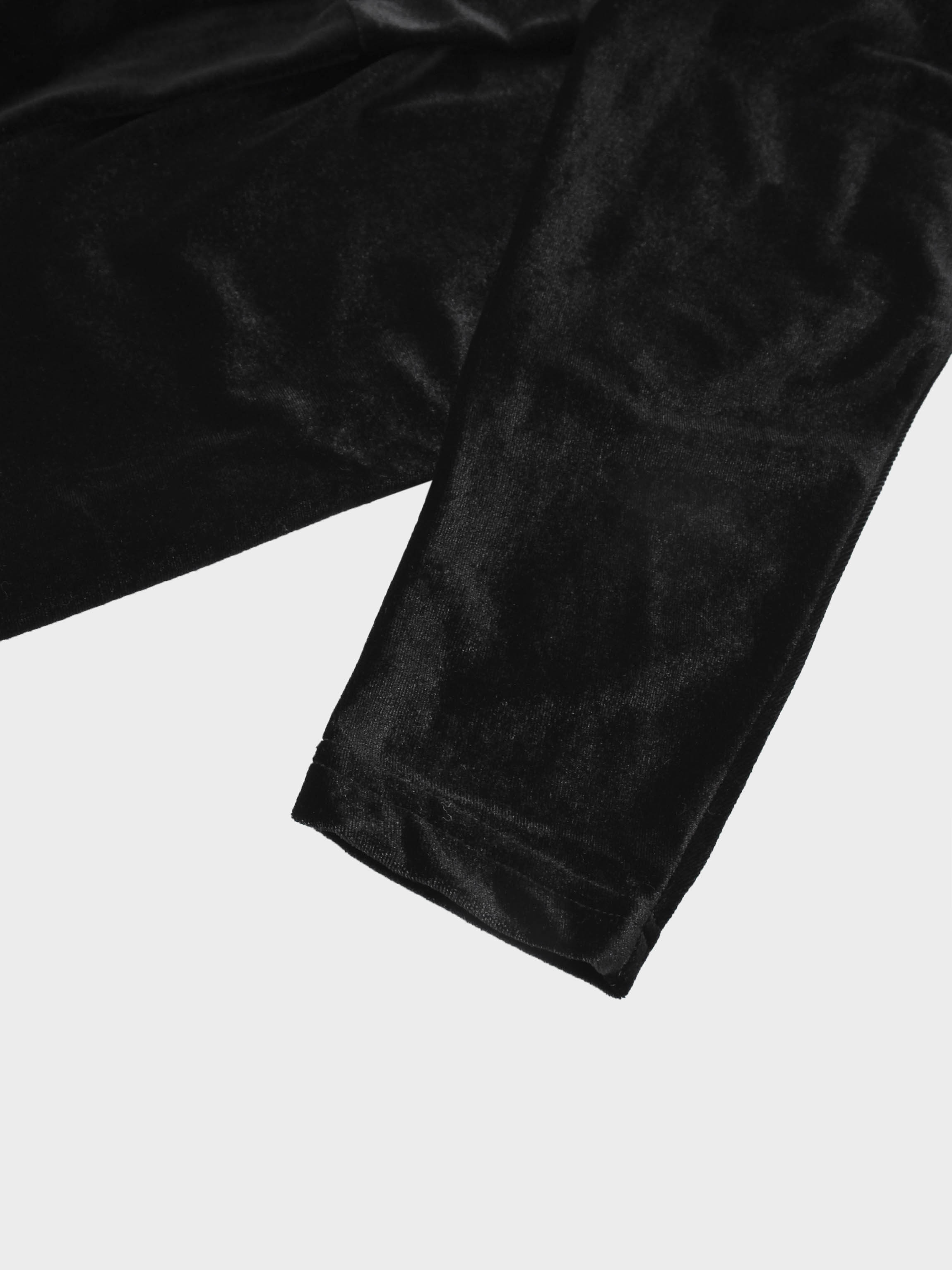 Velour Wrap Tie Maxi Dress-Black