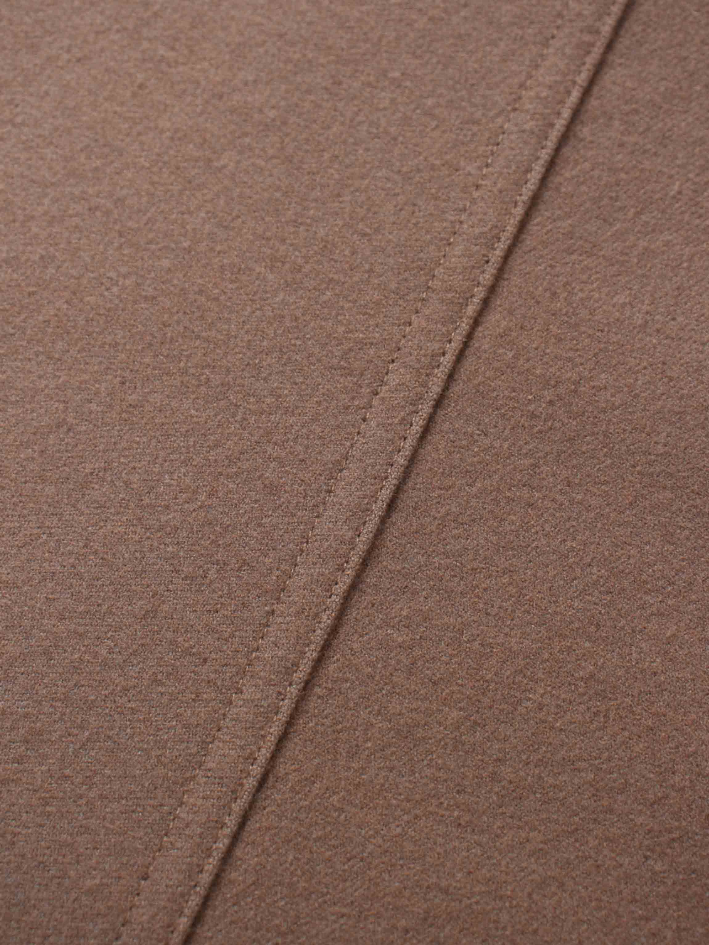 Wool Blend Yoke Skirt 26"-Mocha Mousse