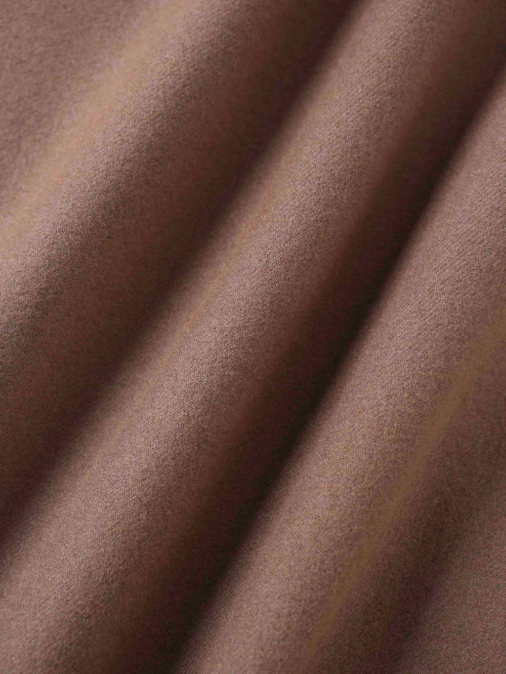 Wool Blend Yoke Skirt 37"-Mocha Mousse