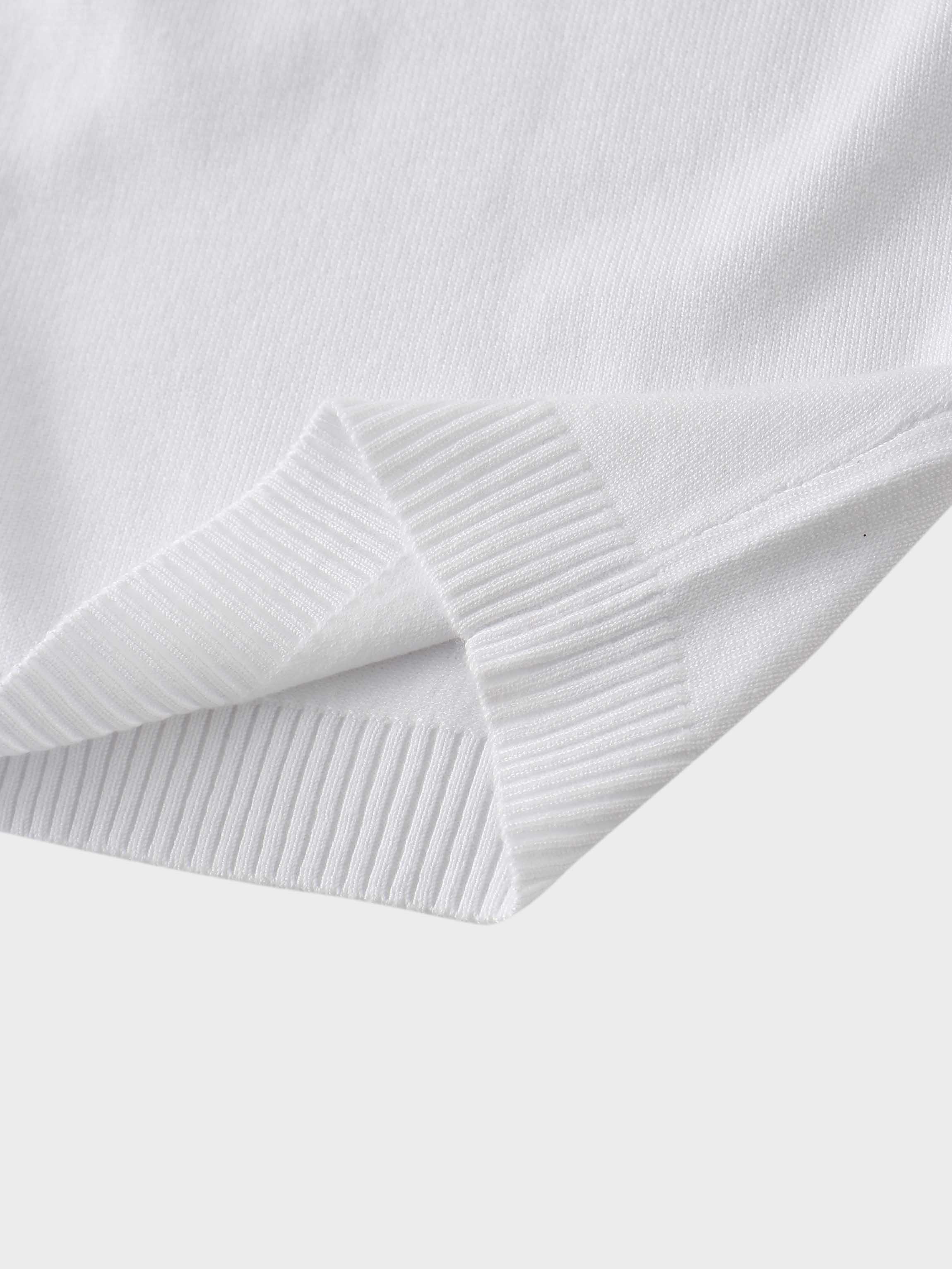 5 Bow Crop Cardigan-White