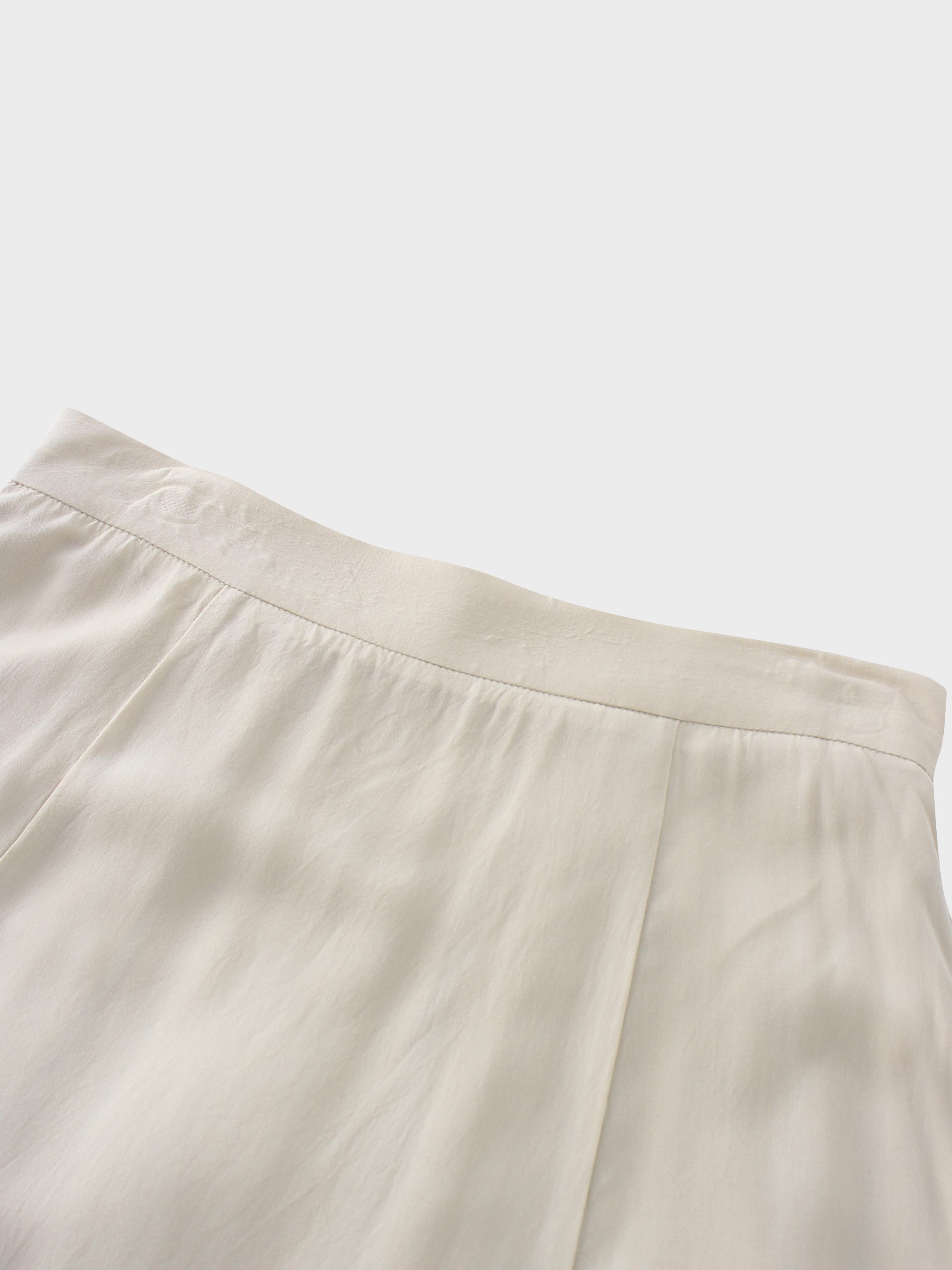 TRUMPET FLARE SKIRT-TAUPE
